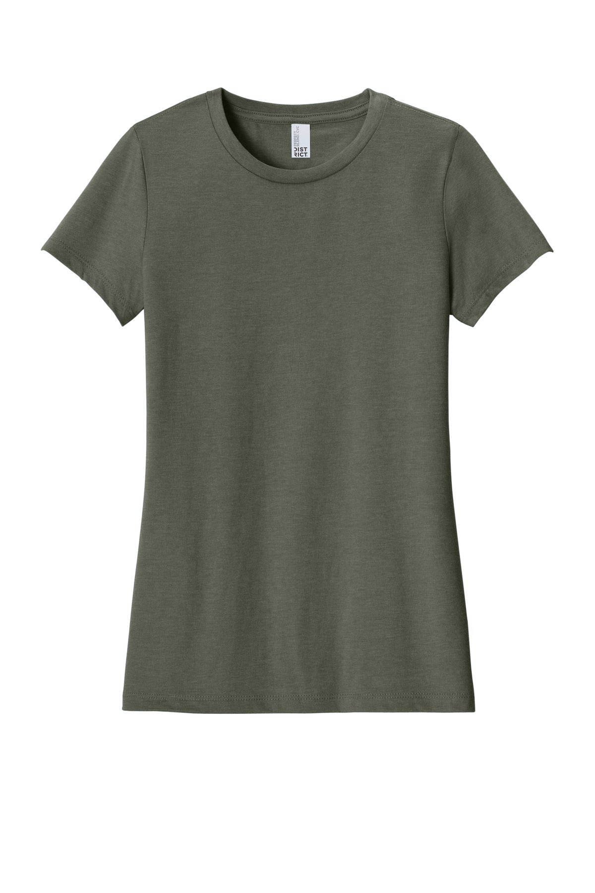 District  Women's Perfect Blend CVC Tee - Heathered Olive