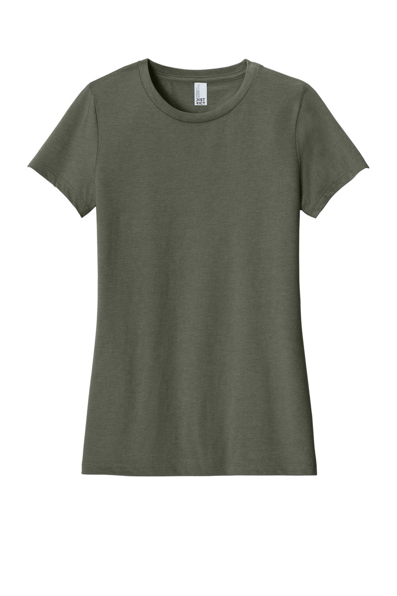 District  Women's Perfect Blend CVC Tee - Heathered Olive