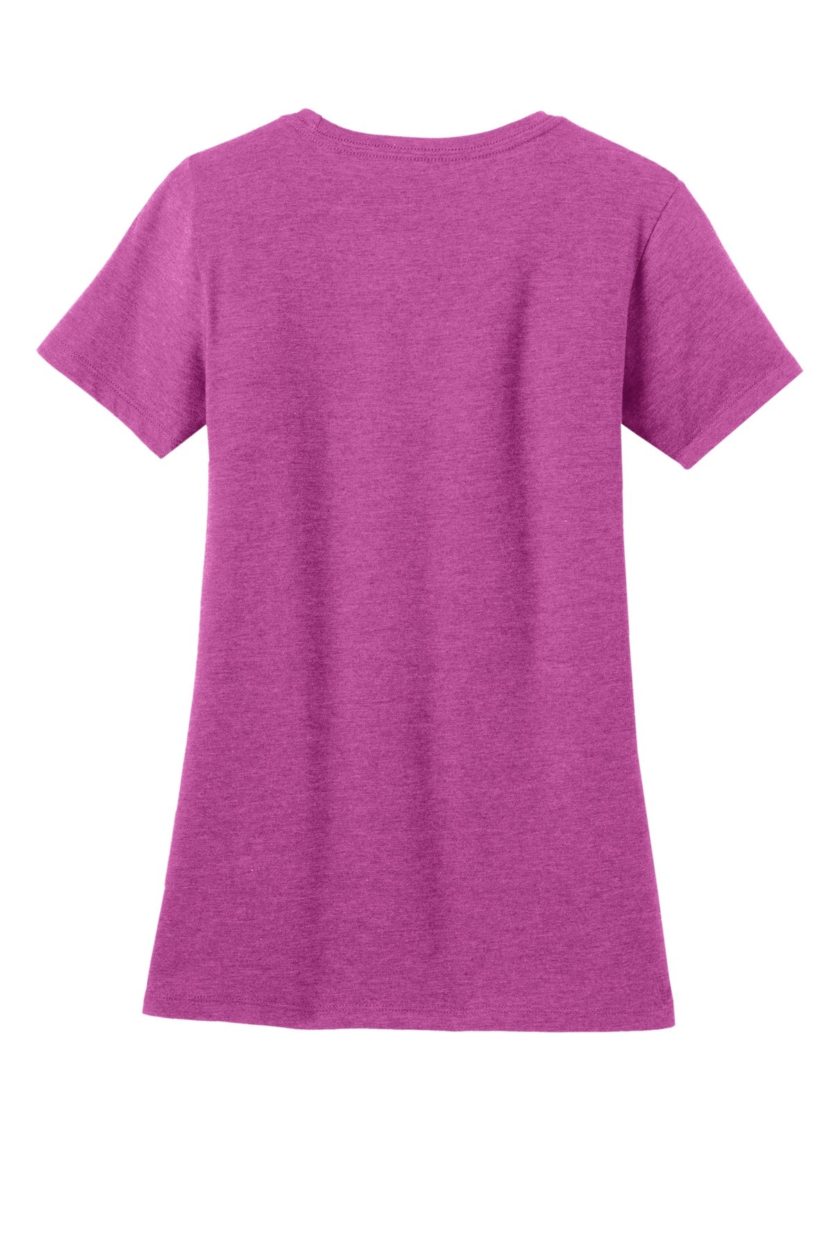 District  Women's Perfect Blend CVC Tee - Heathered Pink Raspberry