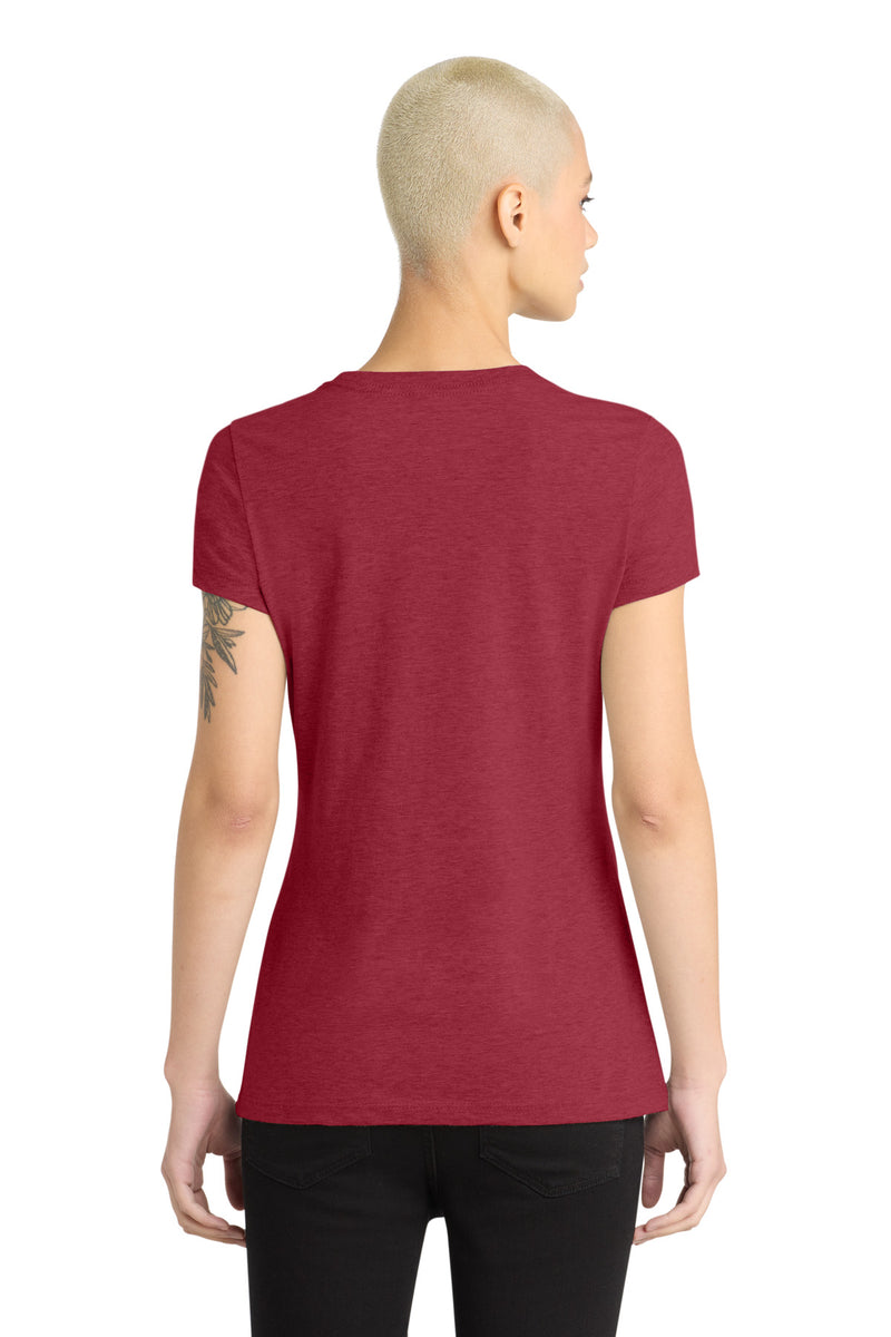 District  Women's Perfect Blend CVC Tee - Heathered Red