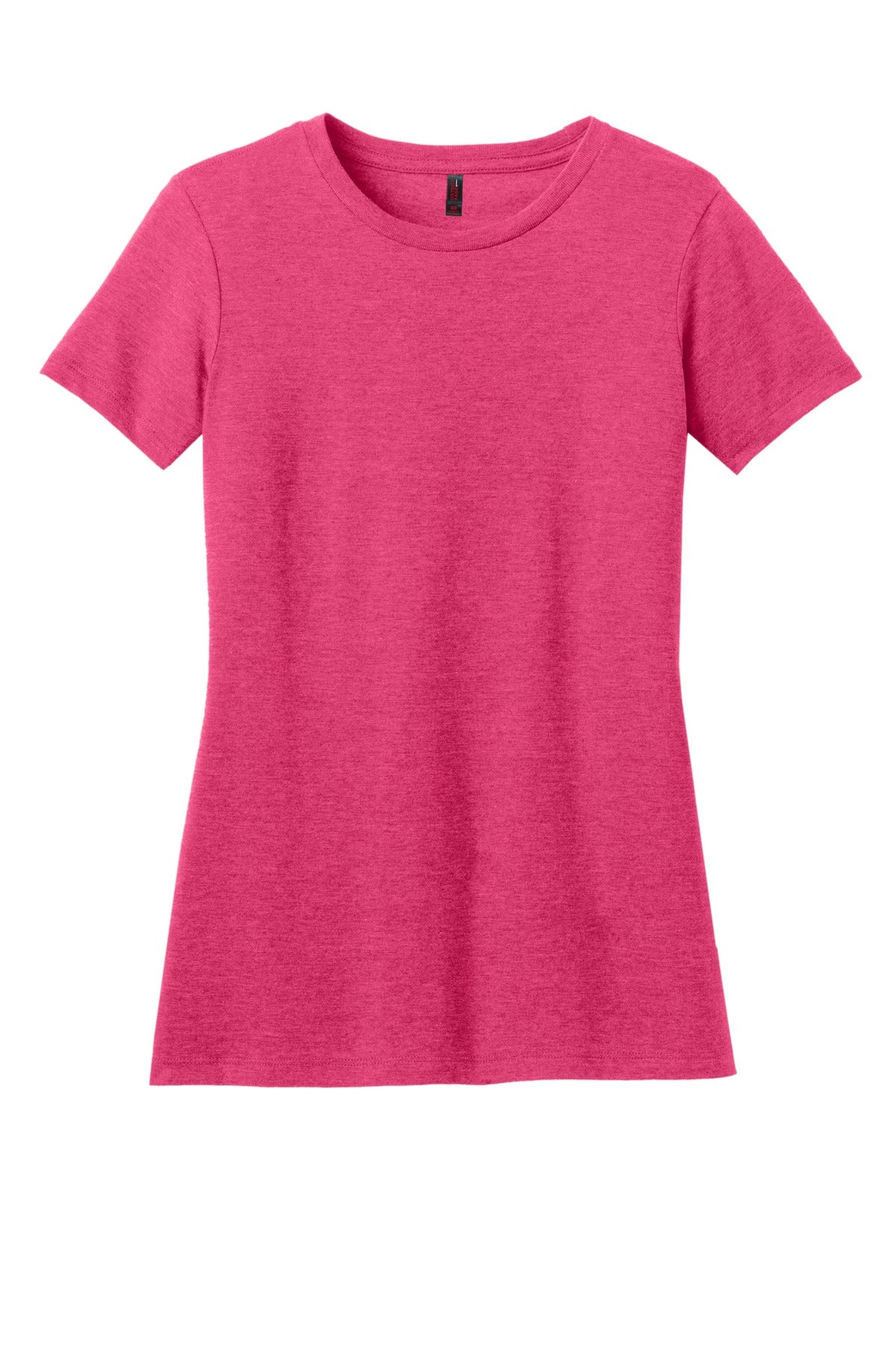 District  Women's Perfect Blend CVC Tee - Heathered Watermelon