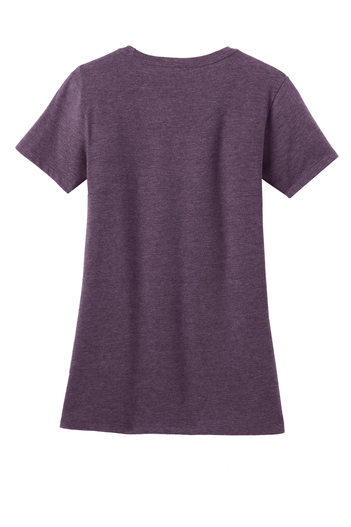 District  Women's Perfect Blend CVC Tee - Heathered Eggplant