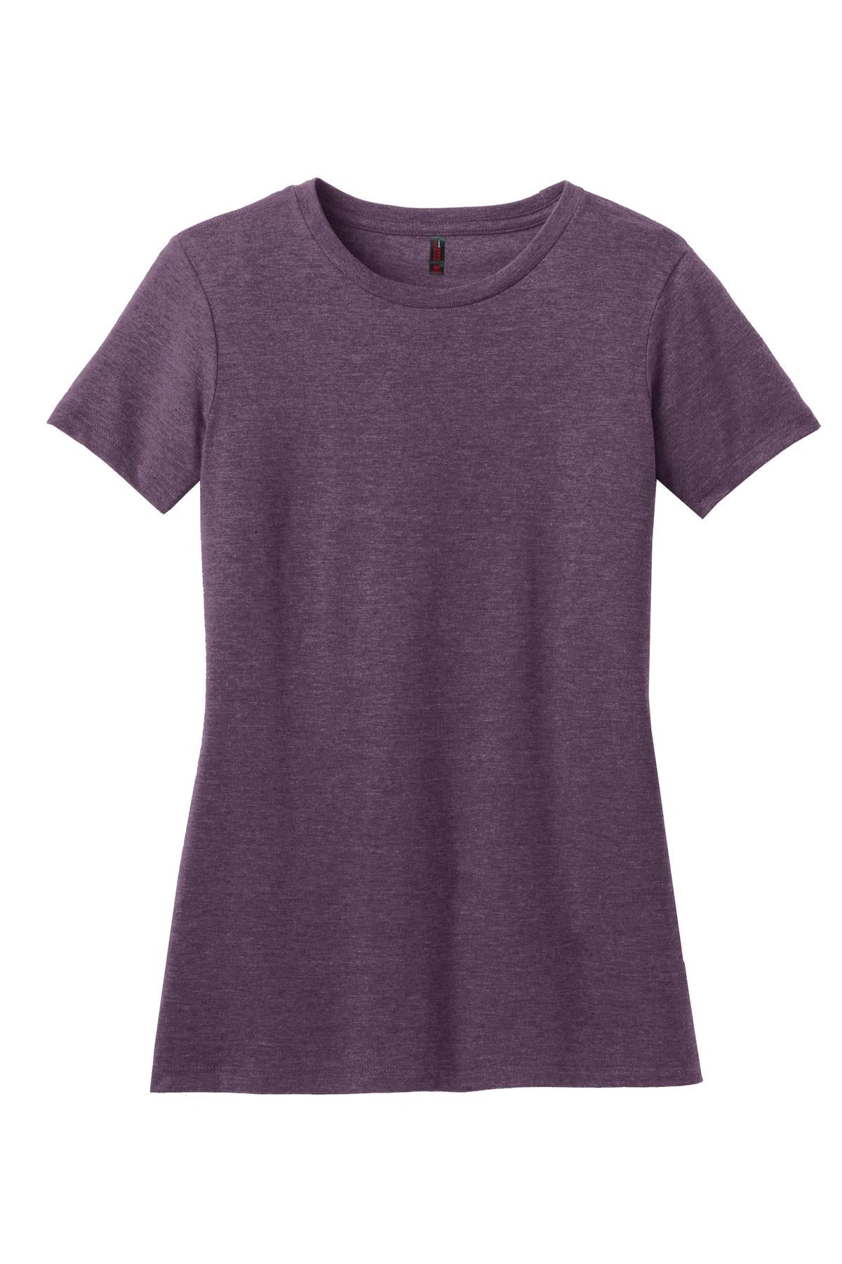 District  Women's Perfect Blend CVC Tee - Heathered Eggplant