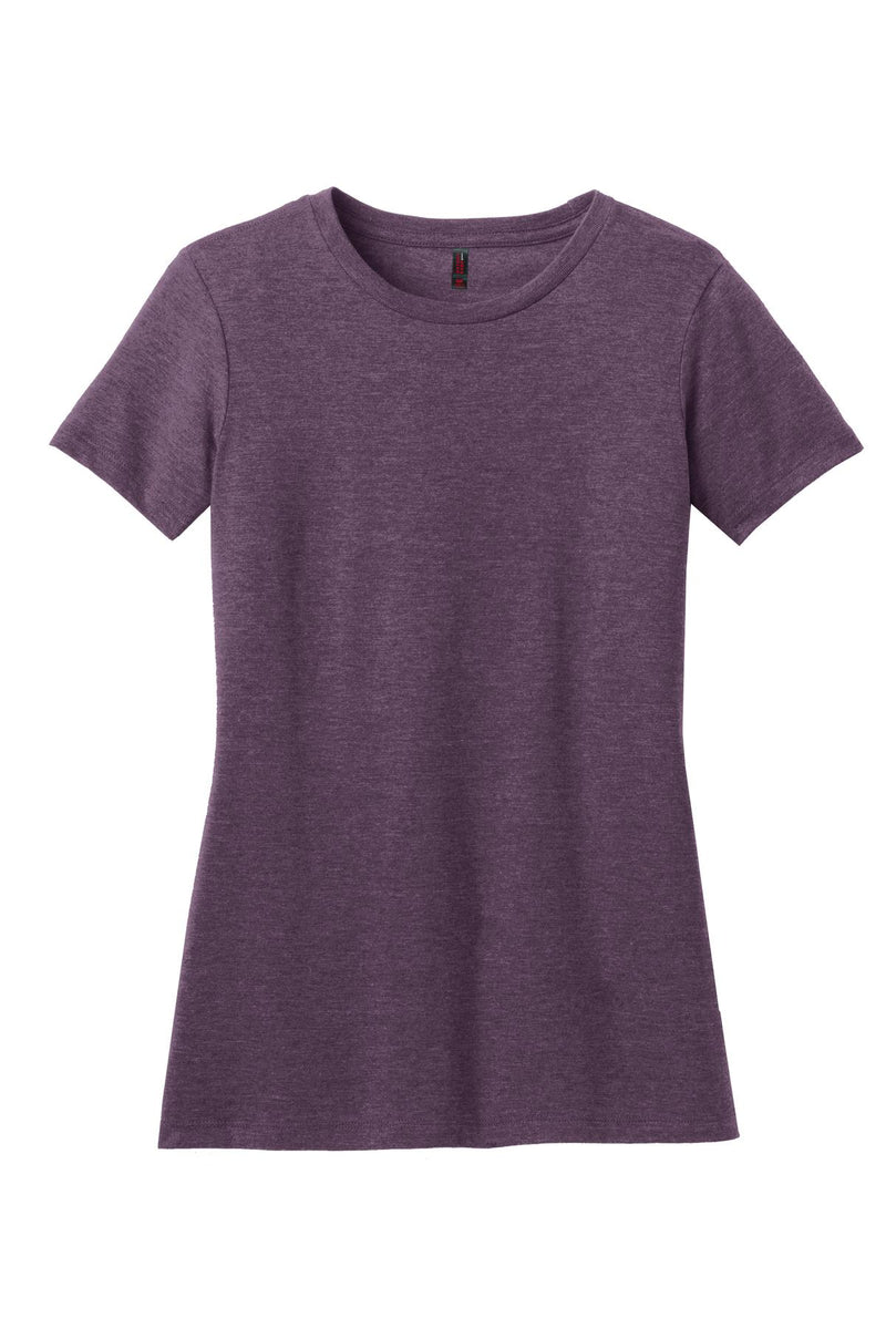 District  Women's Perfect Blend CVC Tee - Heathered Eggplant