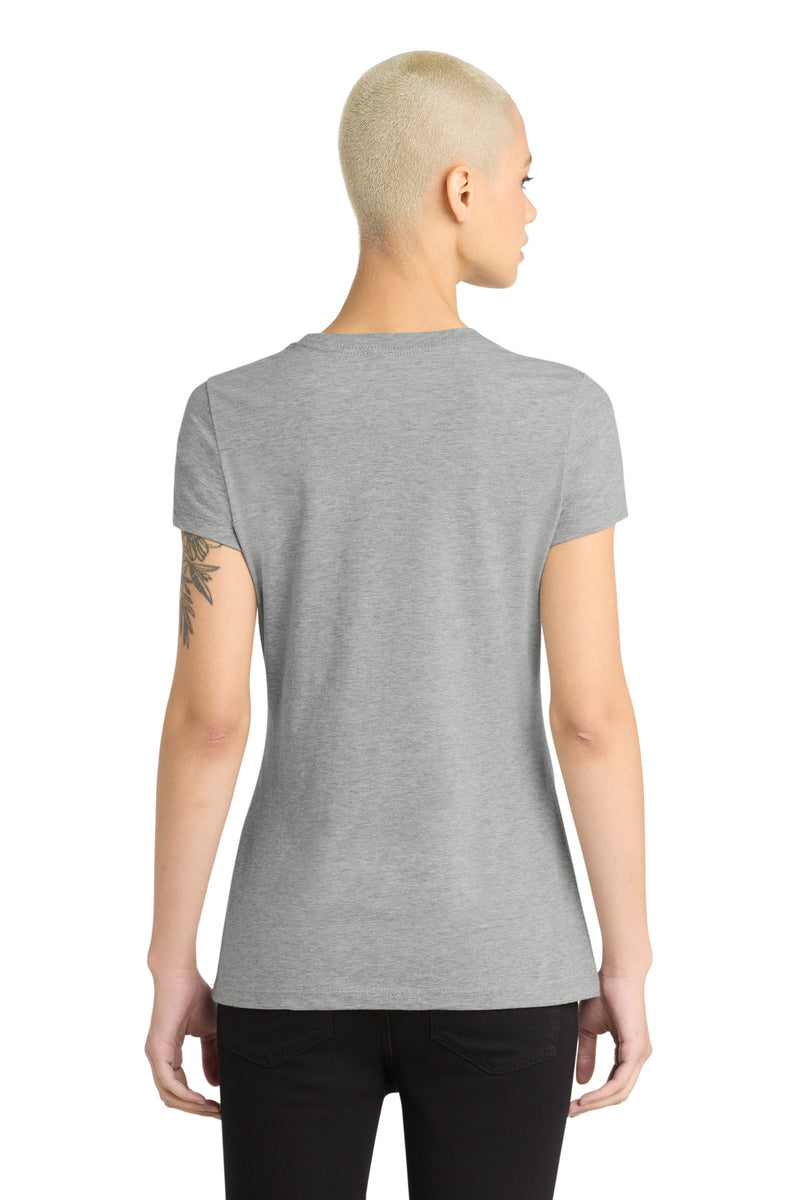 District  Women's Perfect Blend CVC Tee - Light Heather Grey