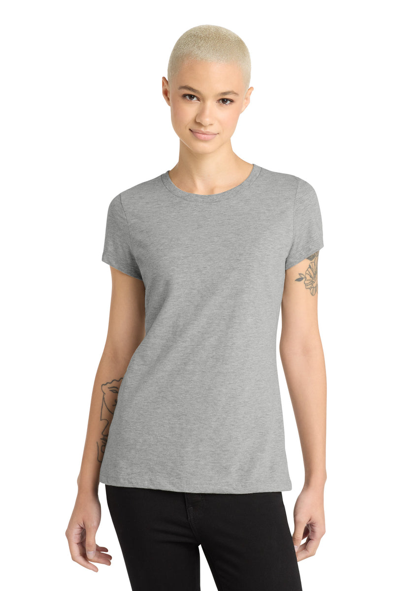 District  Women's Perfect Blend CVC Tee - Light Heather Grey