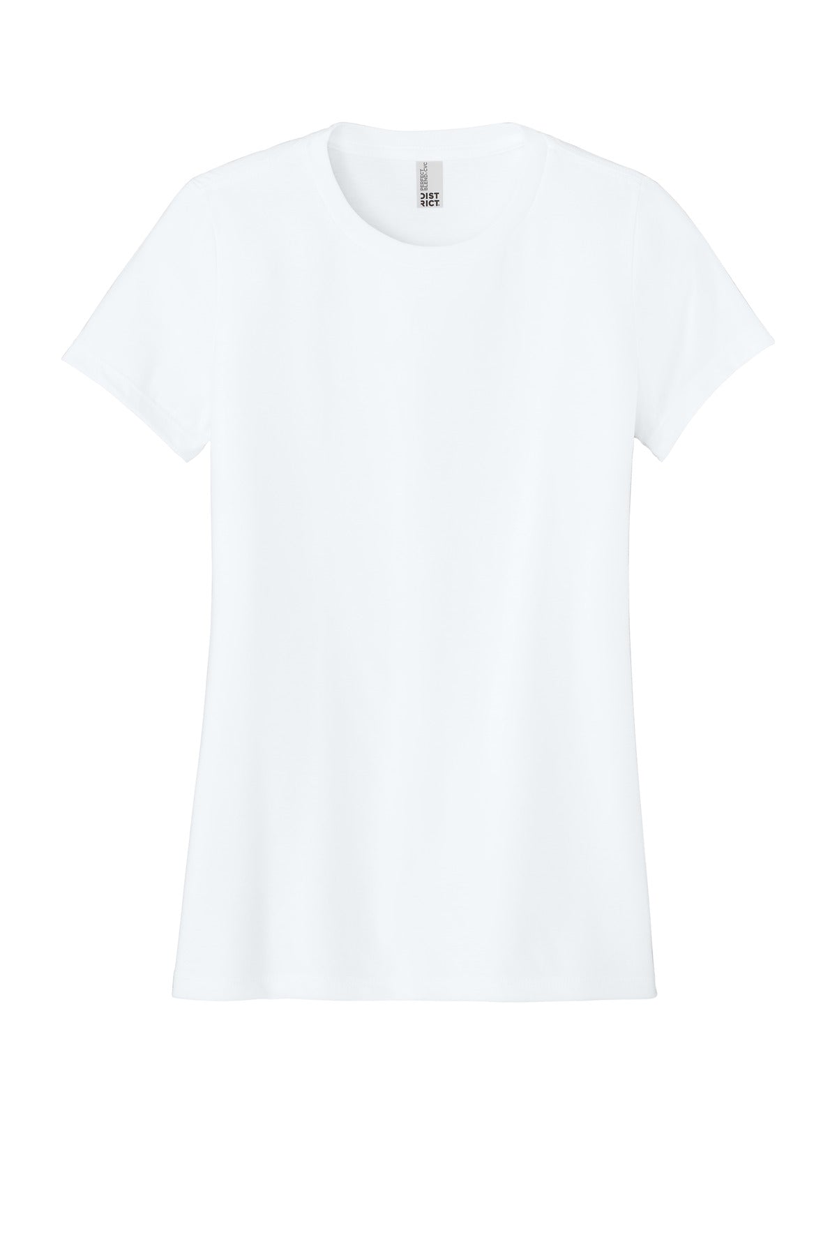 District  Women's Perfect Blend CVC Tee - White