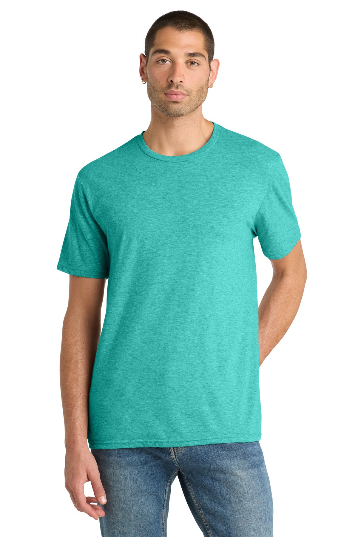 District Perfect Blend CVC Tee - Aqua Heather