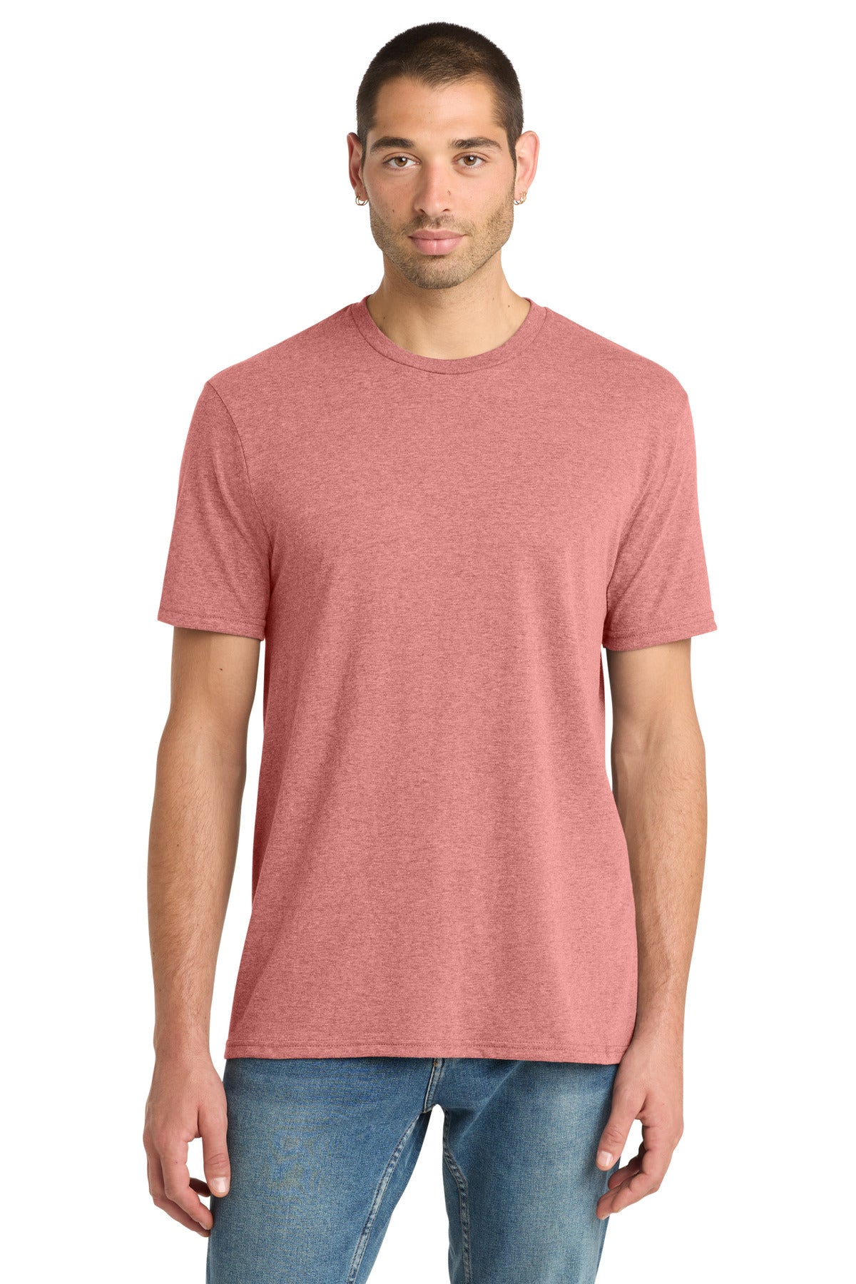 District Perfect Blend CVC Tee - Blush Frost