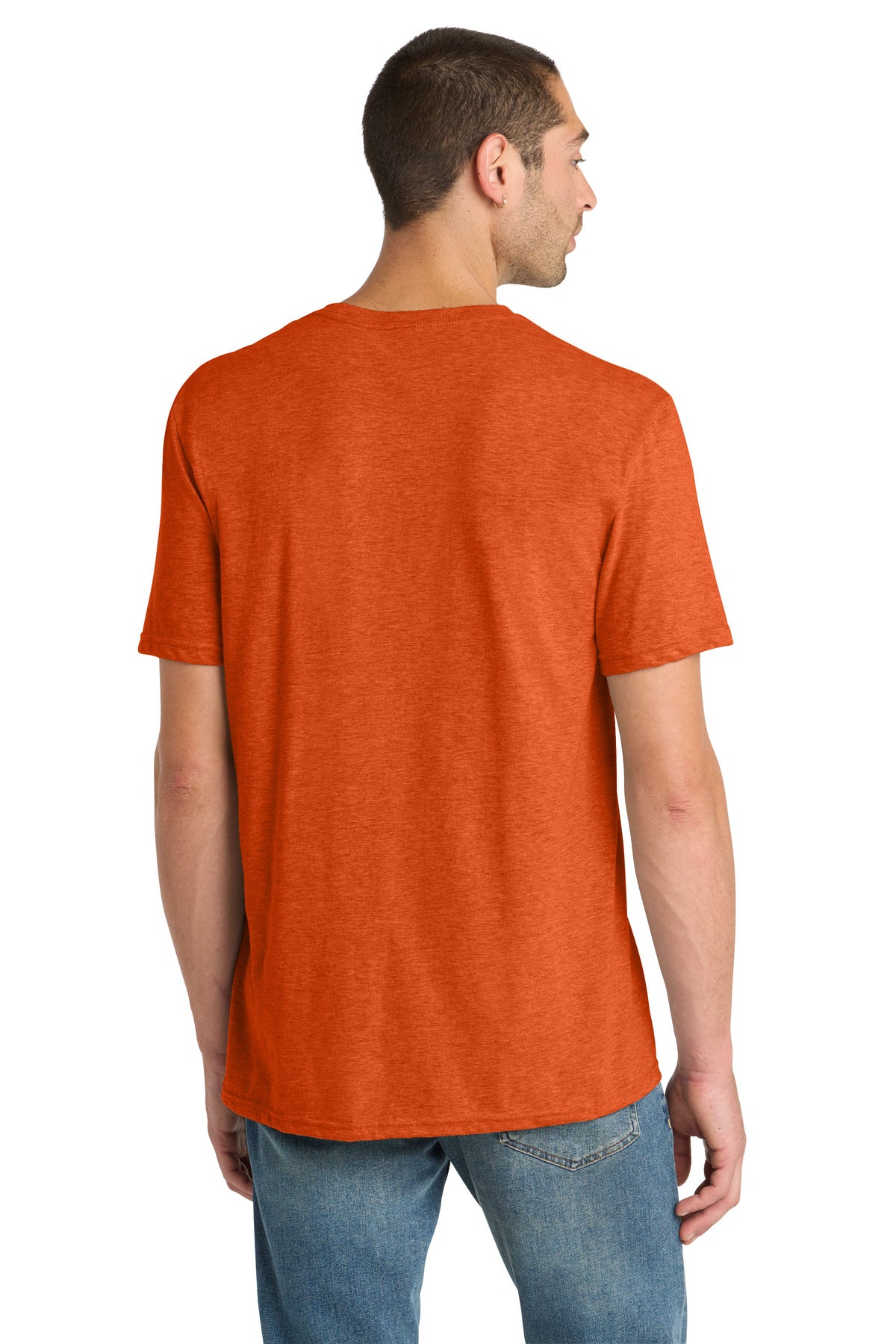 District Perfect Blend CVC Tee - Deep Orange Heather
