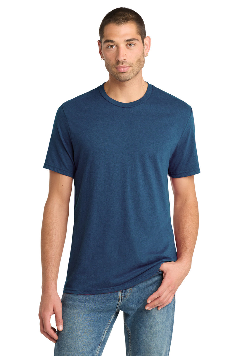 District Perfect Blend CVC Tee - Deep Royal Fleck