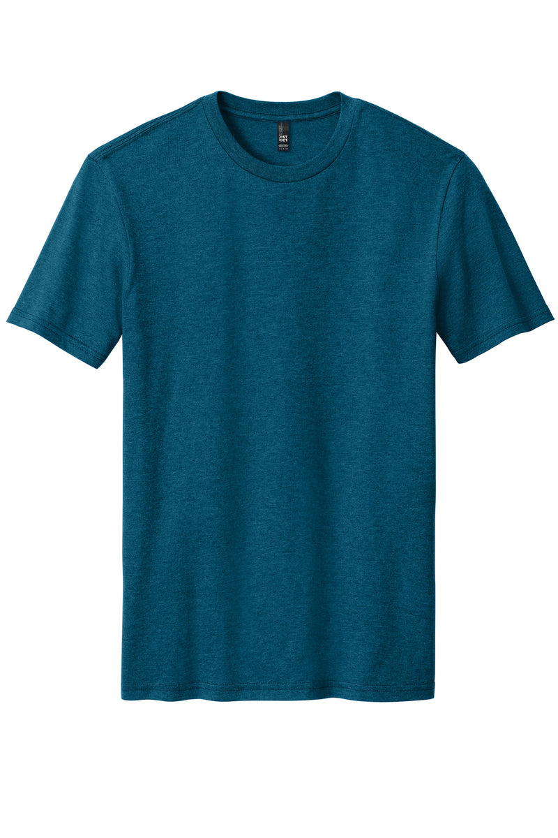 District Perfect Blend CVC Tee - Deep Turquoise Fleck