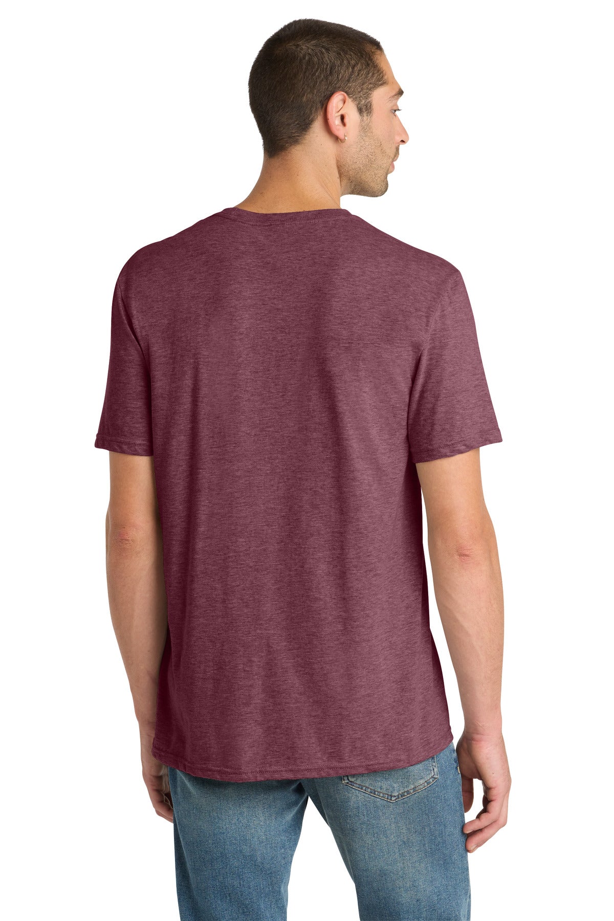 District Perfect Blend CVC Tee - Heathered Cardinal
