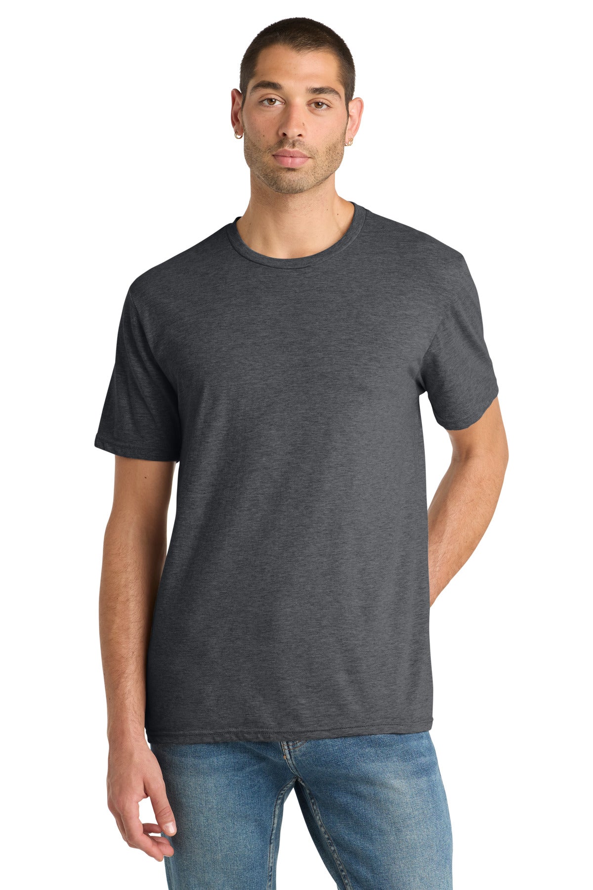District Perfect Blend CVC Tee - Heathered Charcoal