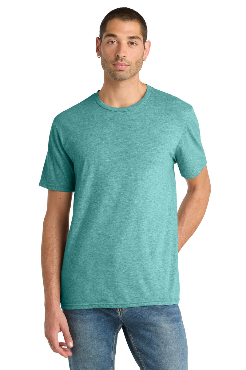 District Perfect Blend CVC Tee - Heathered Eucalyptus Blue
