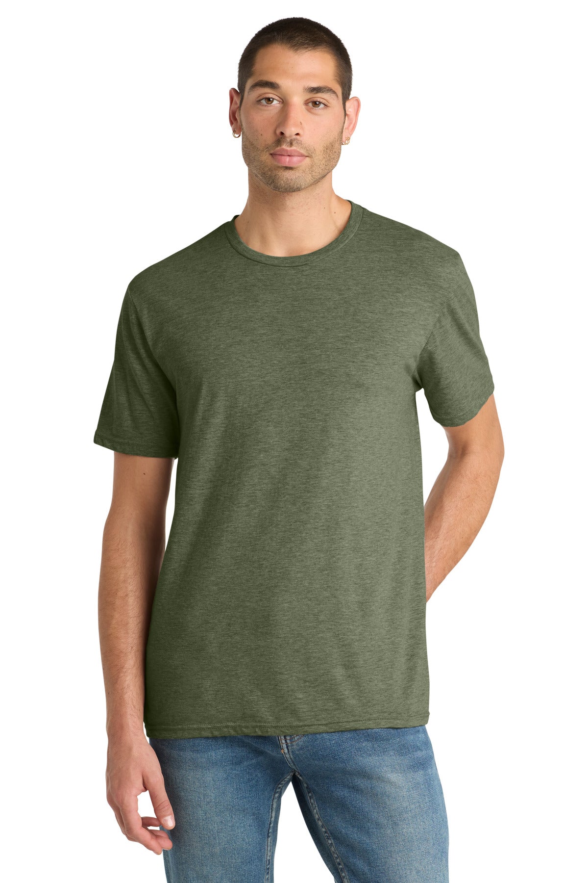 District Perfect Blend CVC Tee - Heathered Olive