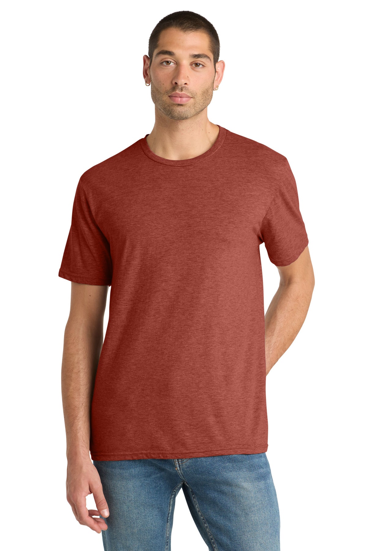 District Perfect Blend CVC Tee - Heathered Russet