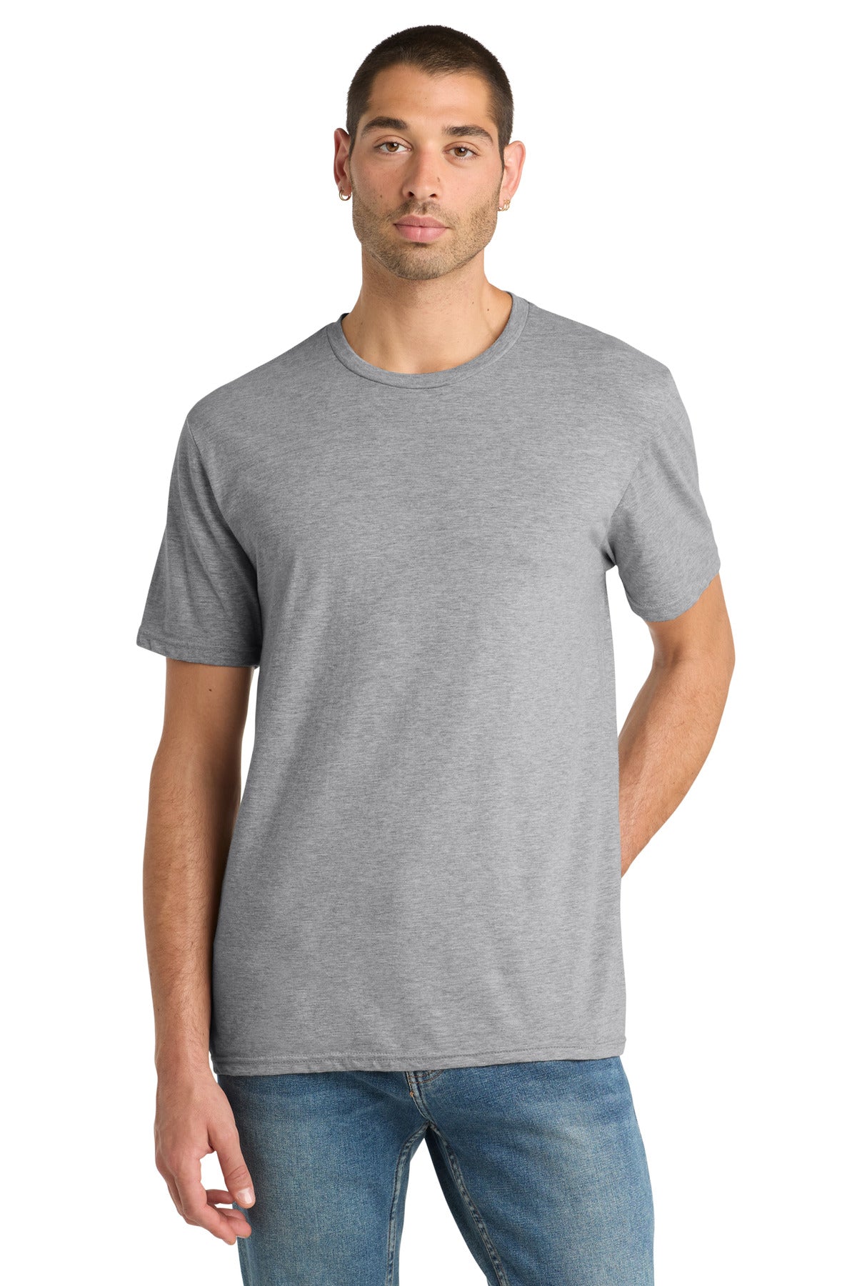 District Perfect Blend CVC Tee - Light Heather Grey