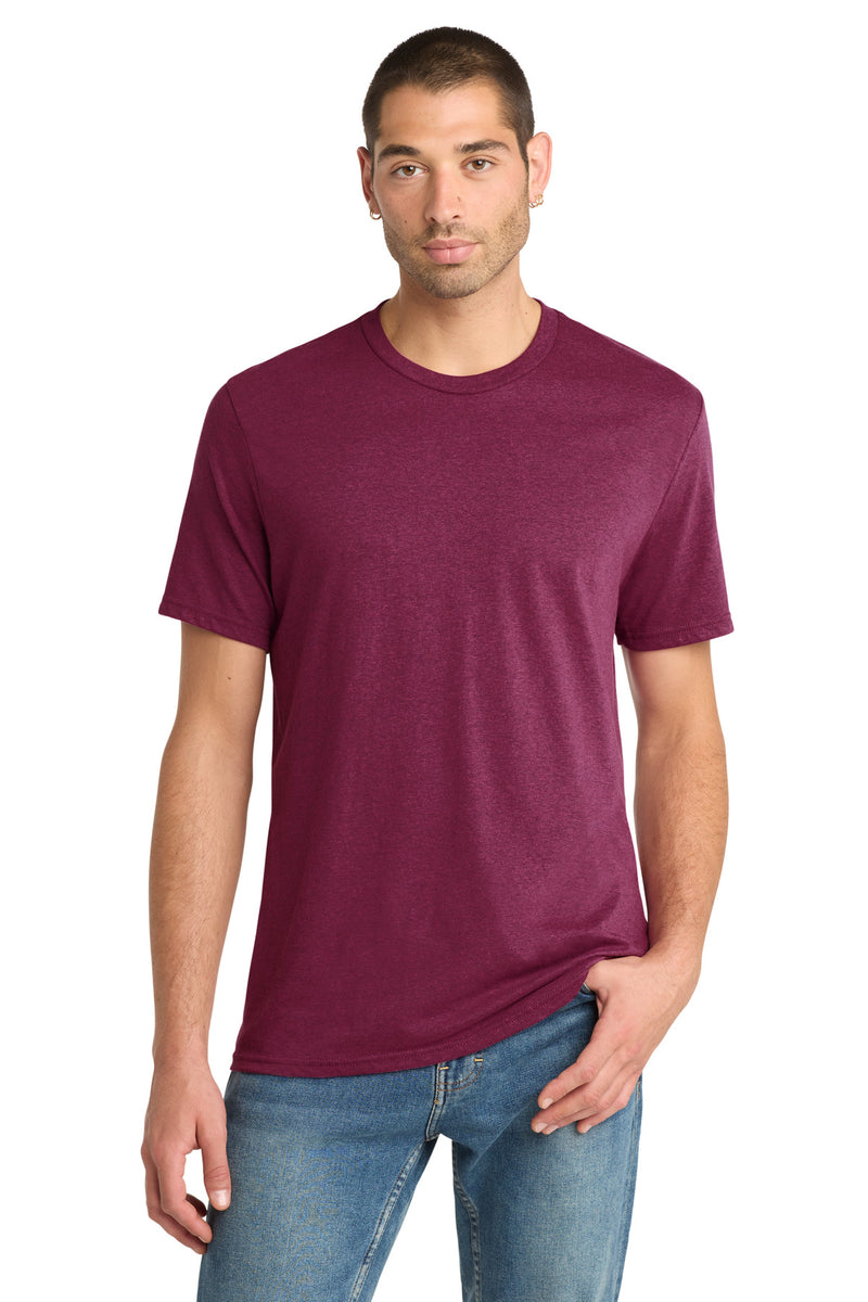 District Perfect Blend CVC Tee - Raspberry Fleck
