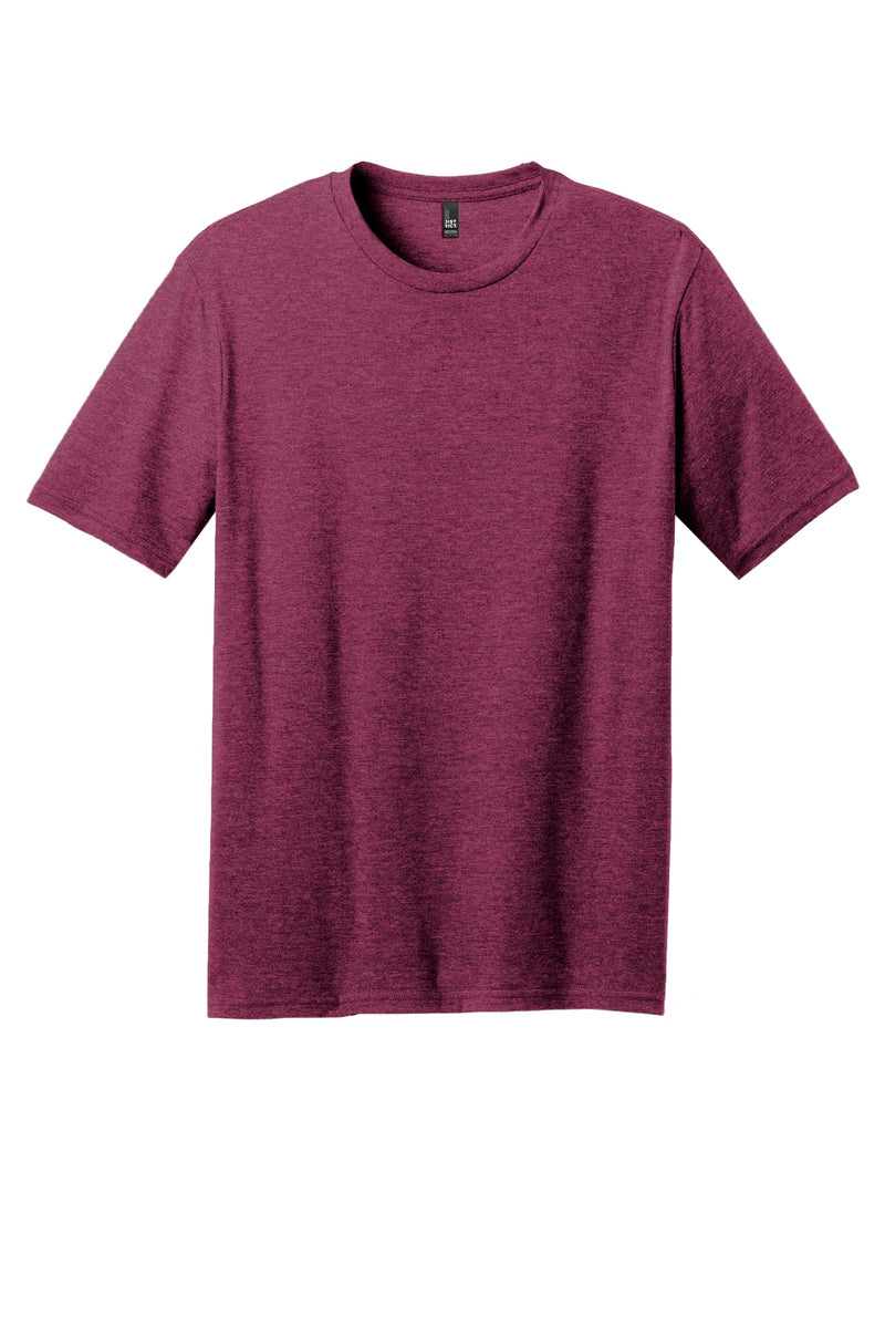 District Perfect Blend CVC Tee - Raspberry Fleck