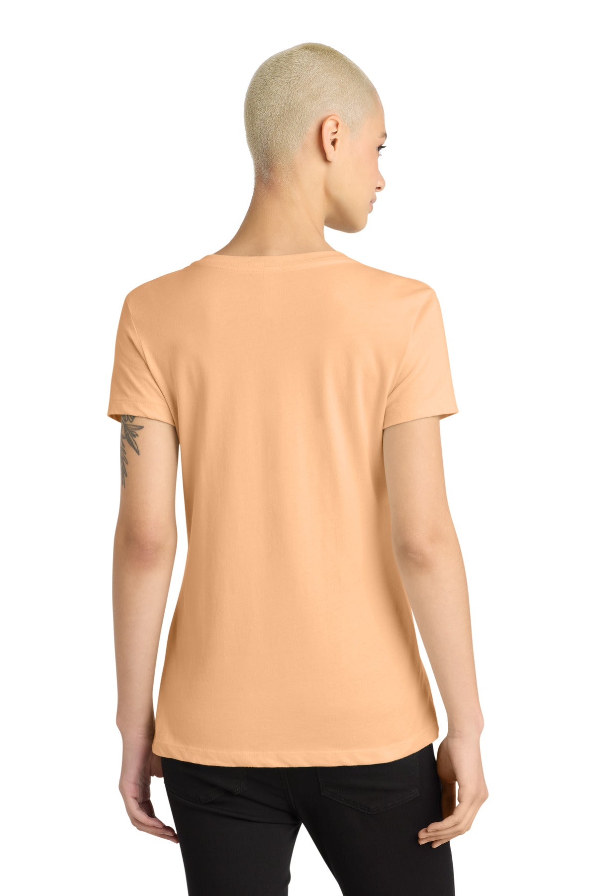 District - Women's Perfect Weight V-Neck Tee - Apricot