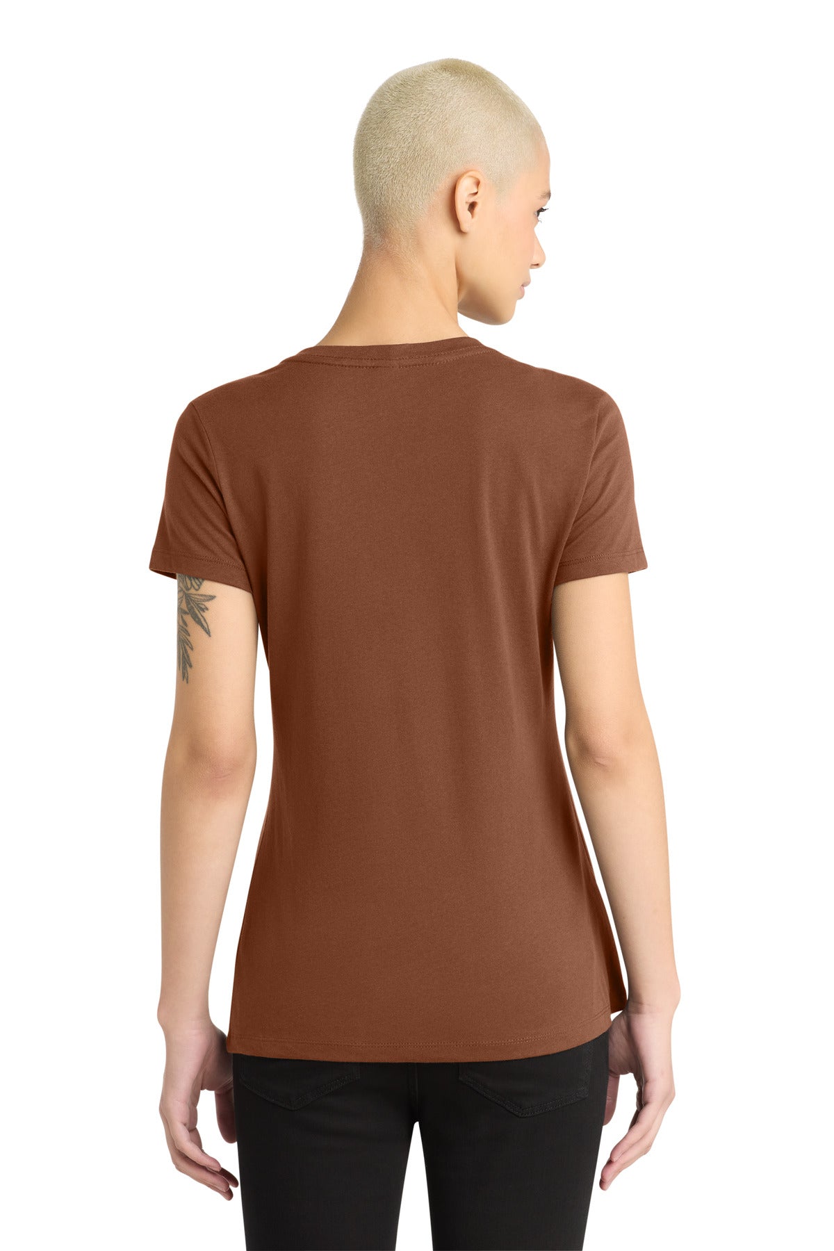District - Women's Perfect Weight V-Neck Tee - Baked Clay