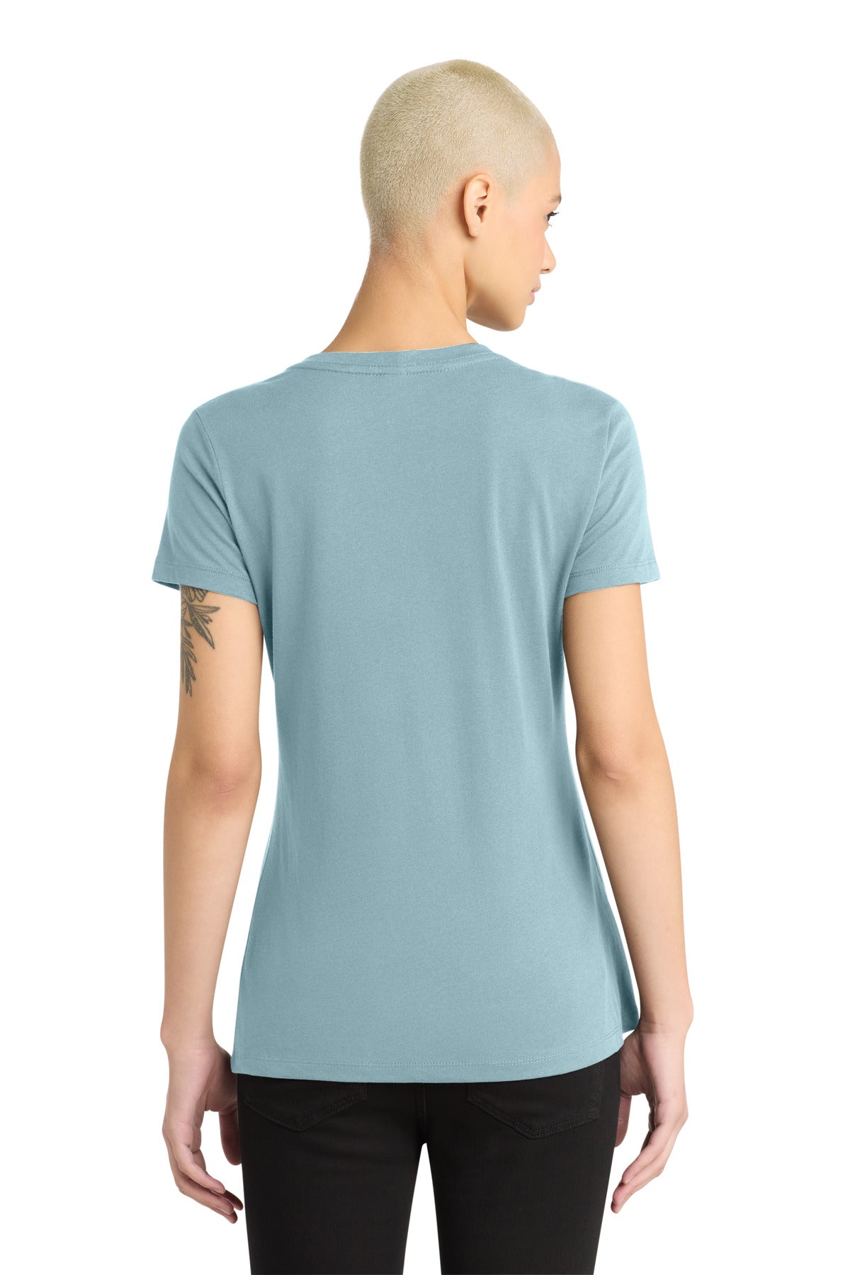 District - Women's Perfect Weight V-Neck Tee - Blue Fog