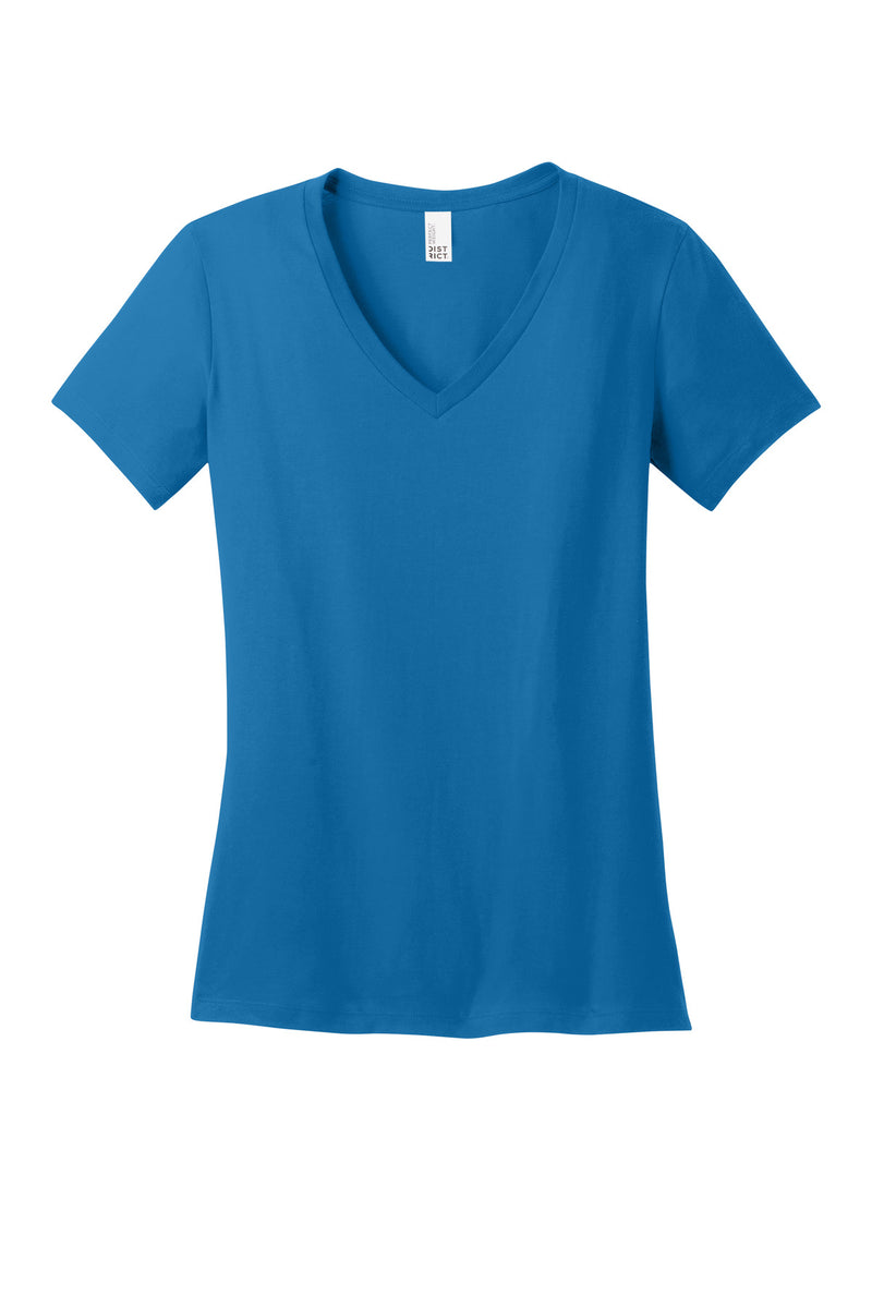 District - Women's Perfect Weight V-Neck Tee - Bright Blue