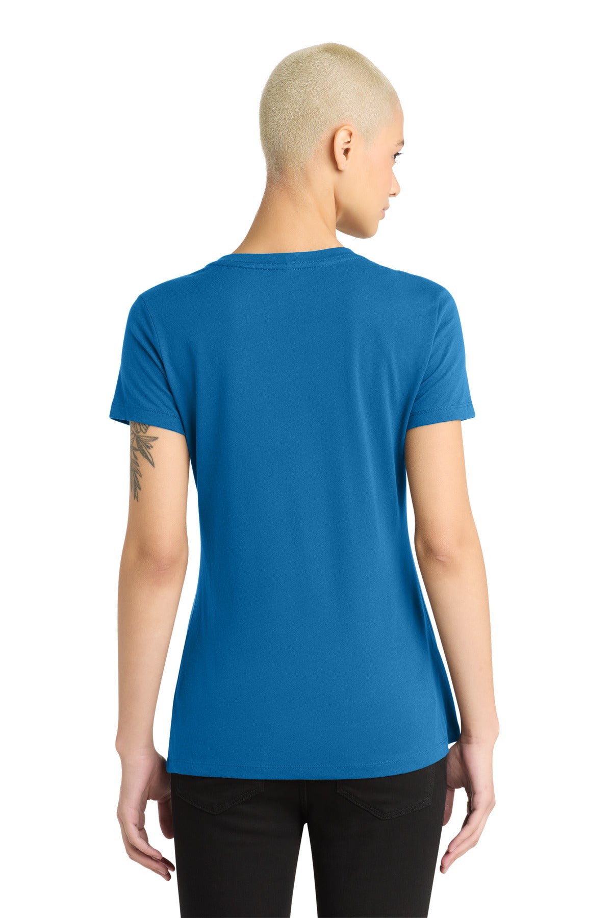 District - Women's Perfect Weight V-Neck Tee - Bright Blue
