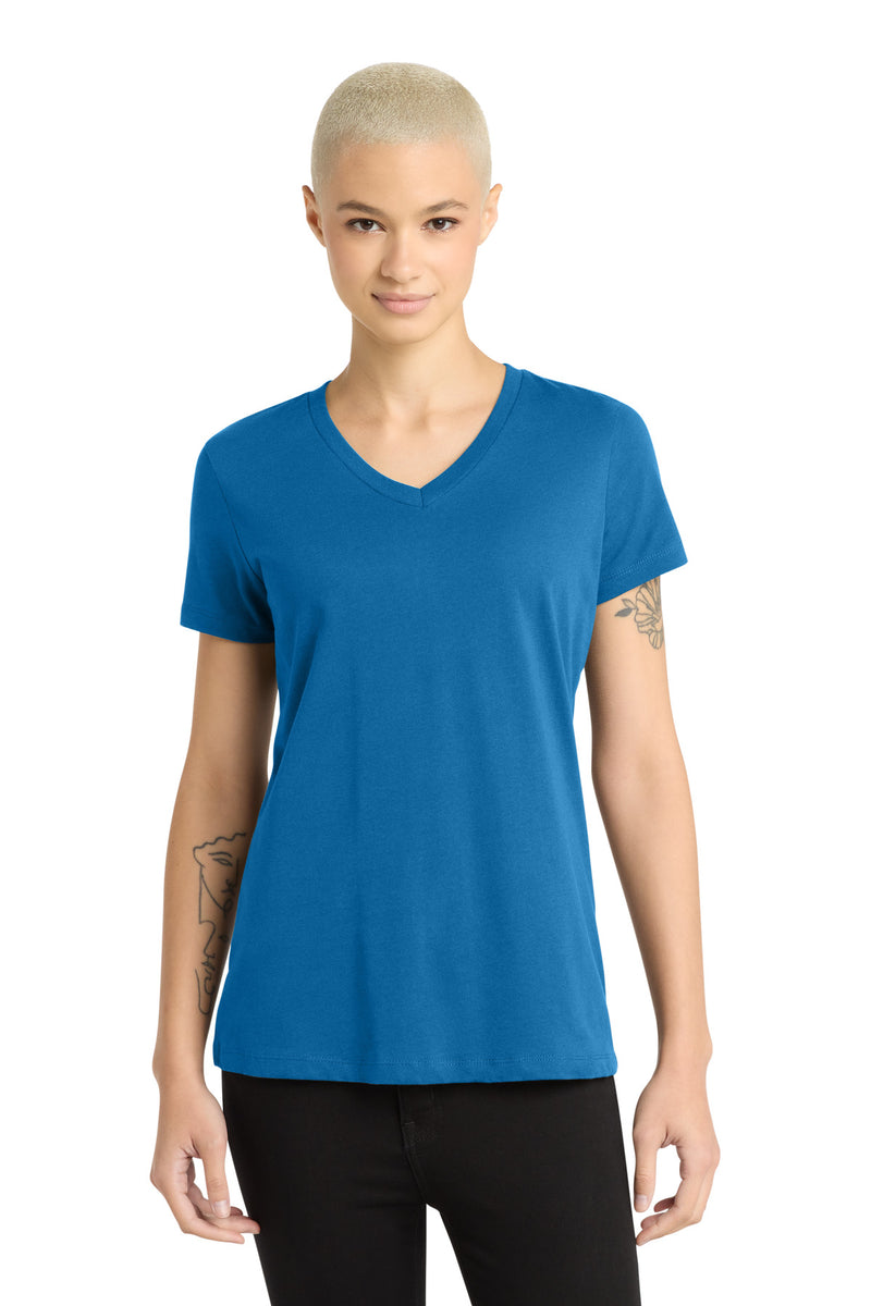 District - Women's Perfect Weight V-Neck Tee - Bright Blue