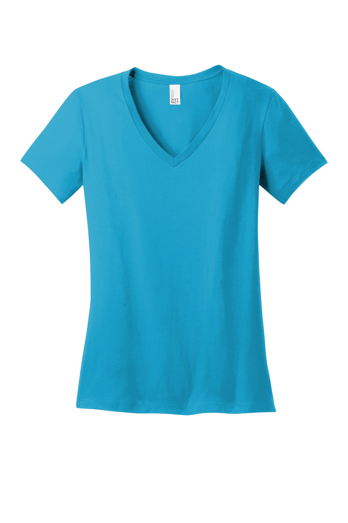 District - Women's Perfect Weight V-Neck Tee - Bright Turquoise