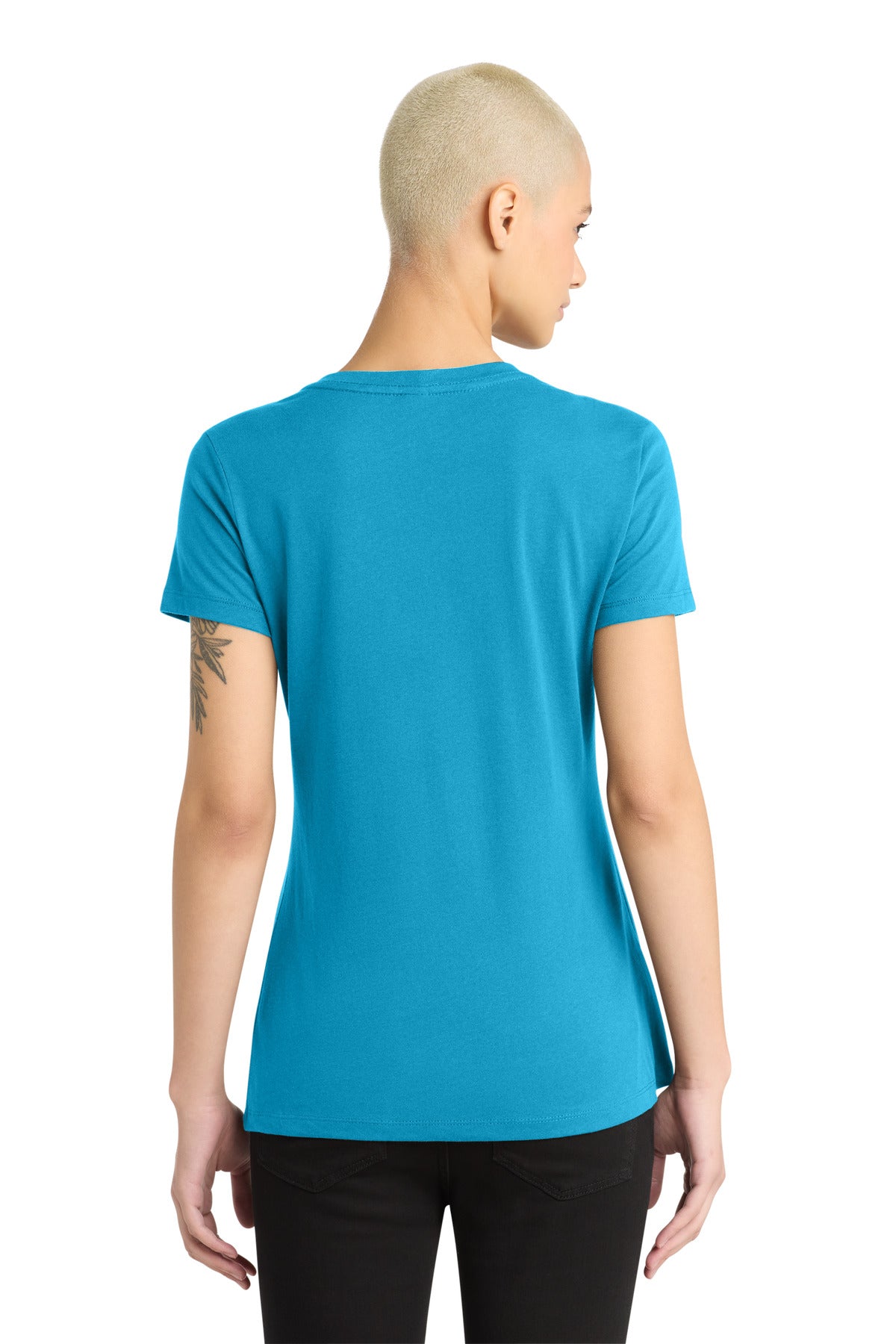 District - Women's Perfect Weight V-Neck Tee - Bright Turquoise
