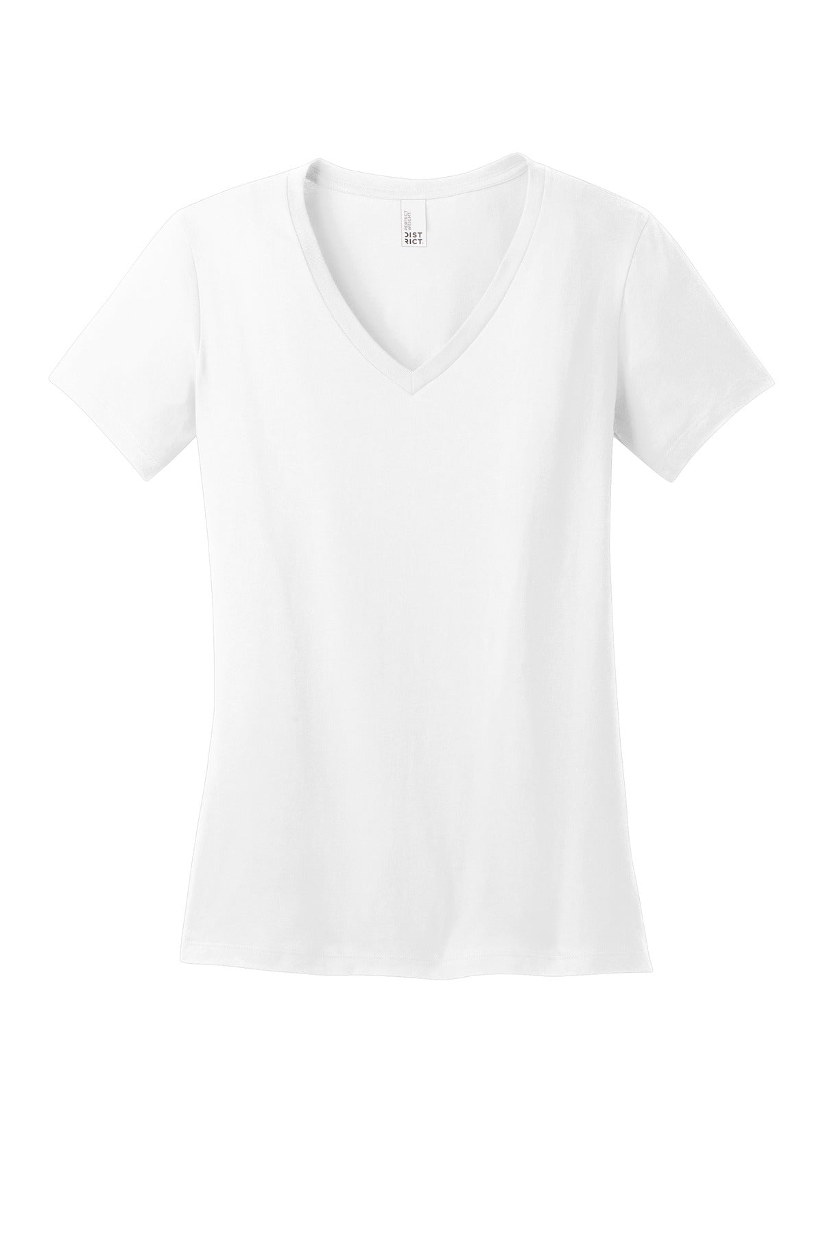 District - Women's Perfect Weight V-Neck Tee - Bright White