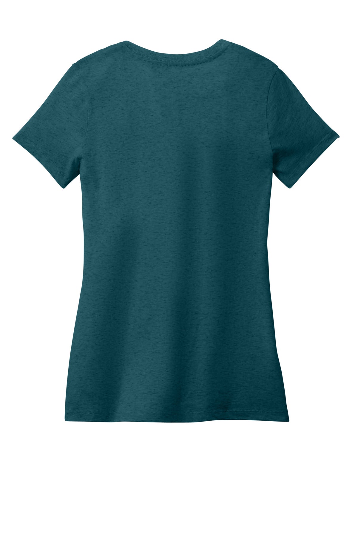 District - Women's Perfect Weight V-Neck Tee - Caribbean Blue Heather