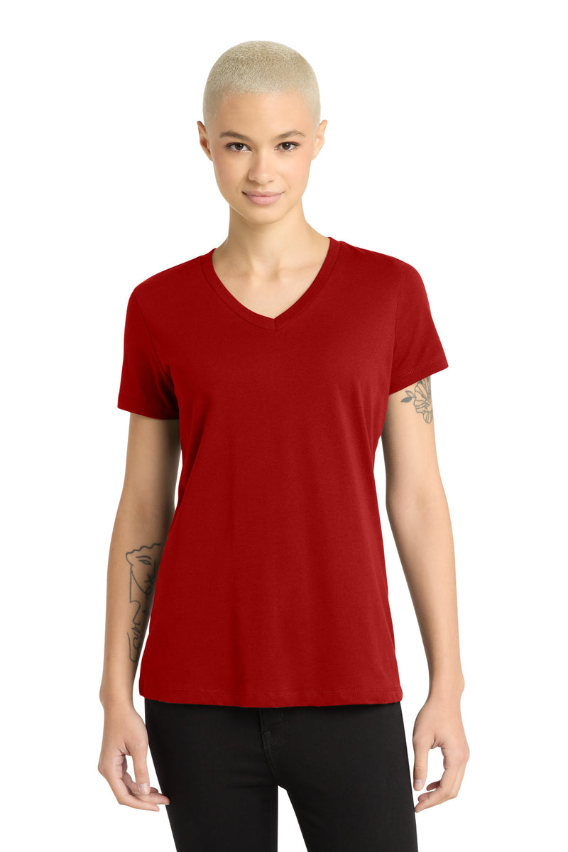 District - Women's Perfect Weight V-Neck Tee - Classic Red