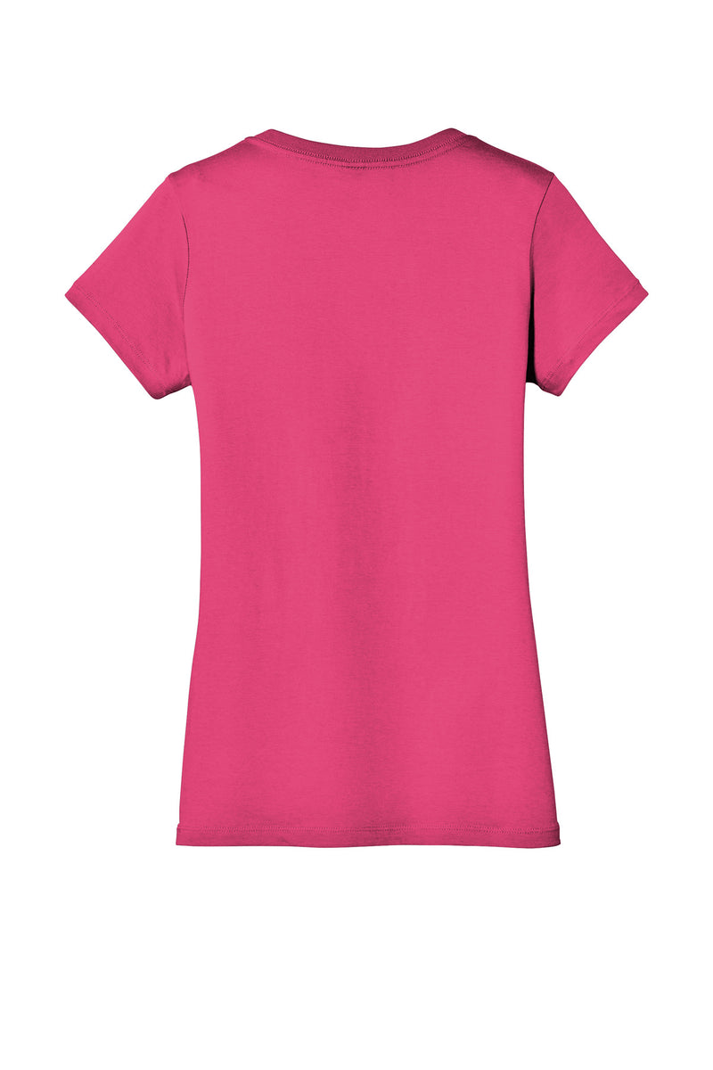District - Women's Perfect Weight V-Neck Tee - Dark Fuchsia