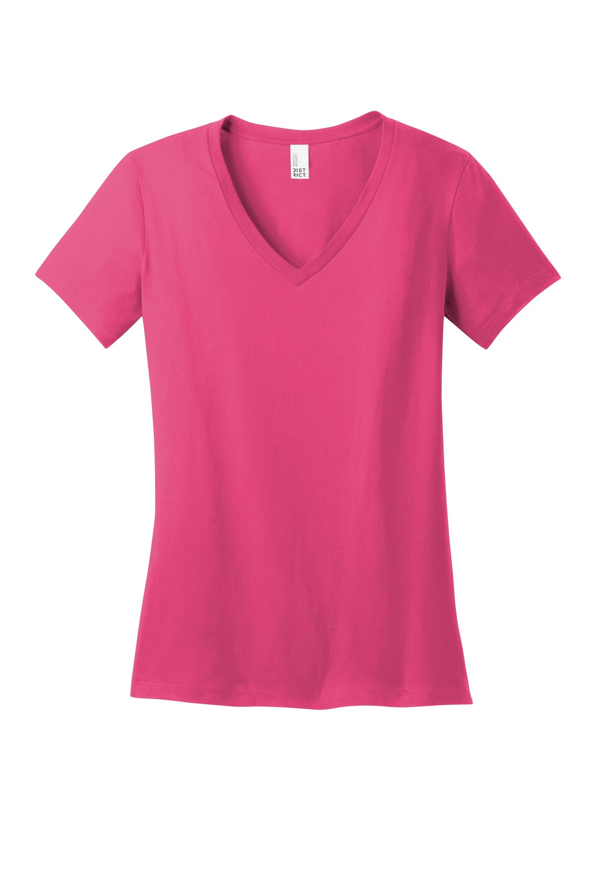 District - Women's Perfect Weight V-Neck Tee - Dark Fuchsia