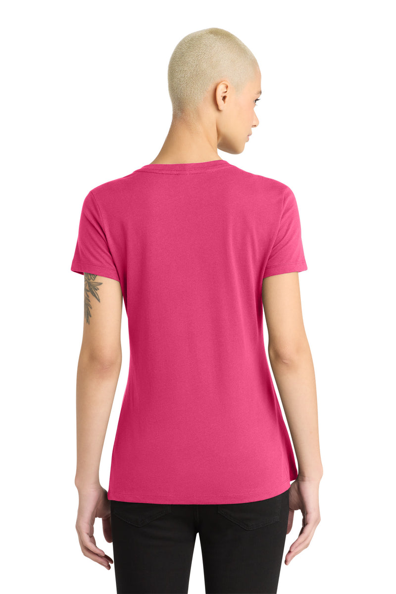 District - Women's Perfect Weight V-Neck Tee - Dark Fuchsia
