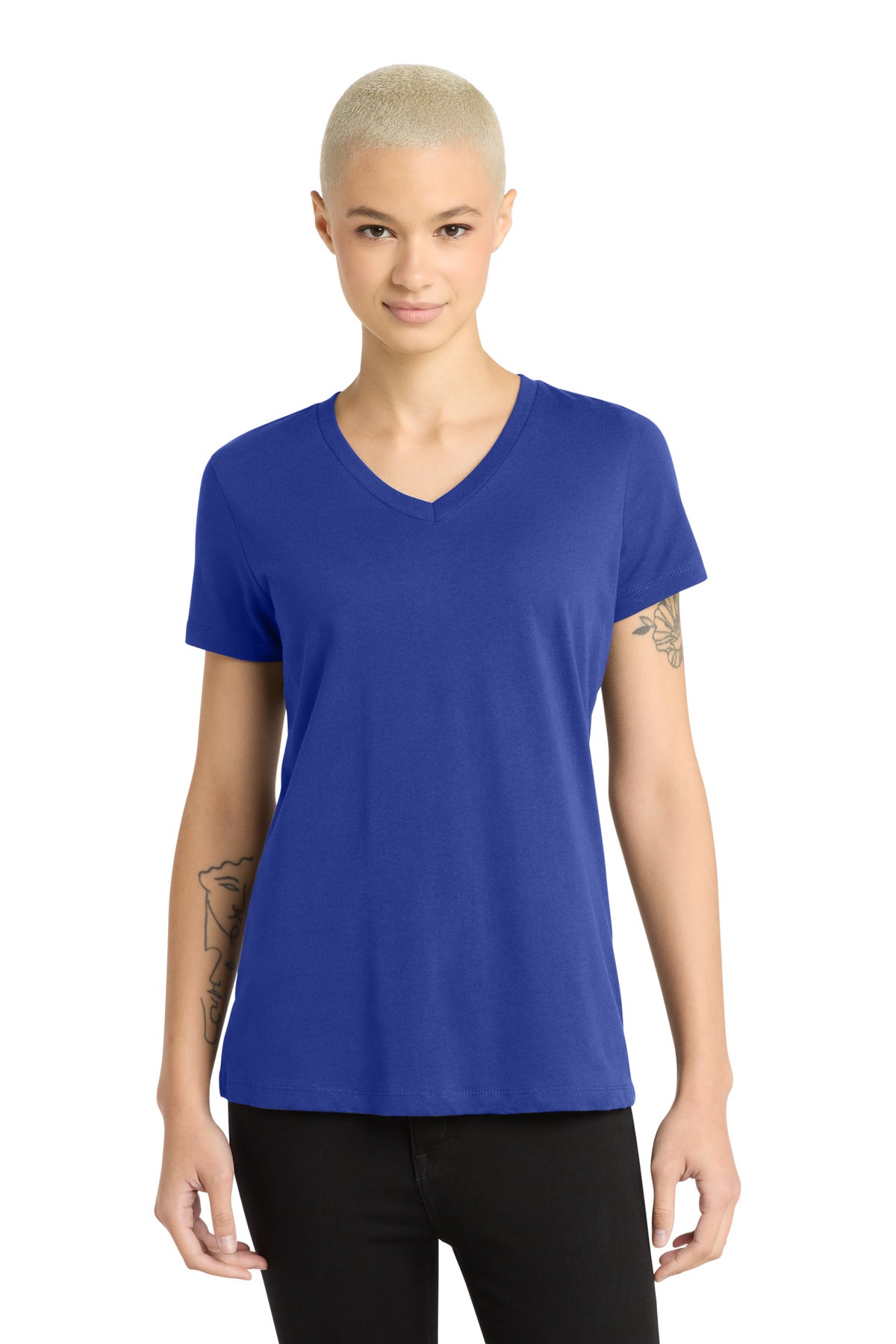 District - Women's Perfect Weight V-Neck Tee - Deep Royal