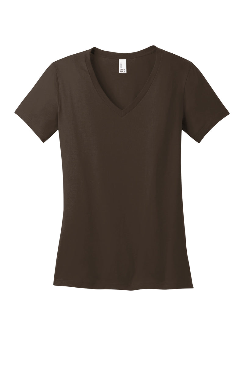 District - Women's Perfect Weight V-Neck Tee - Espresso