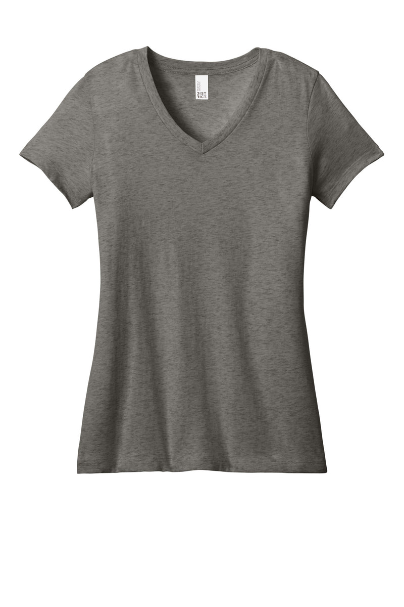 District - Women's Perfect Weight V-Neck Tee - Heathered Charcoal