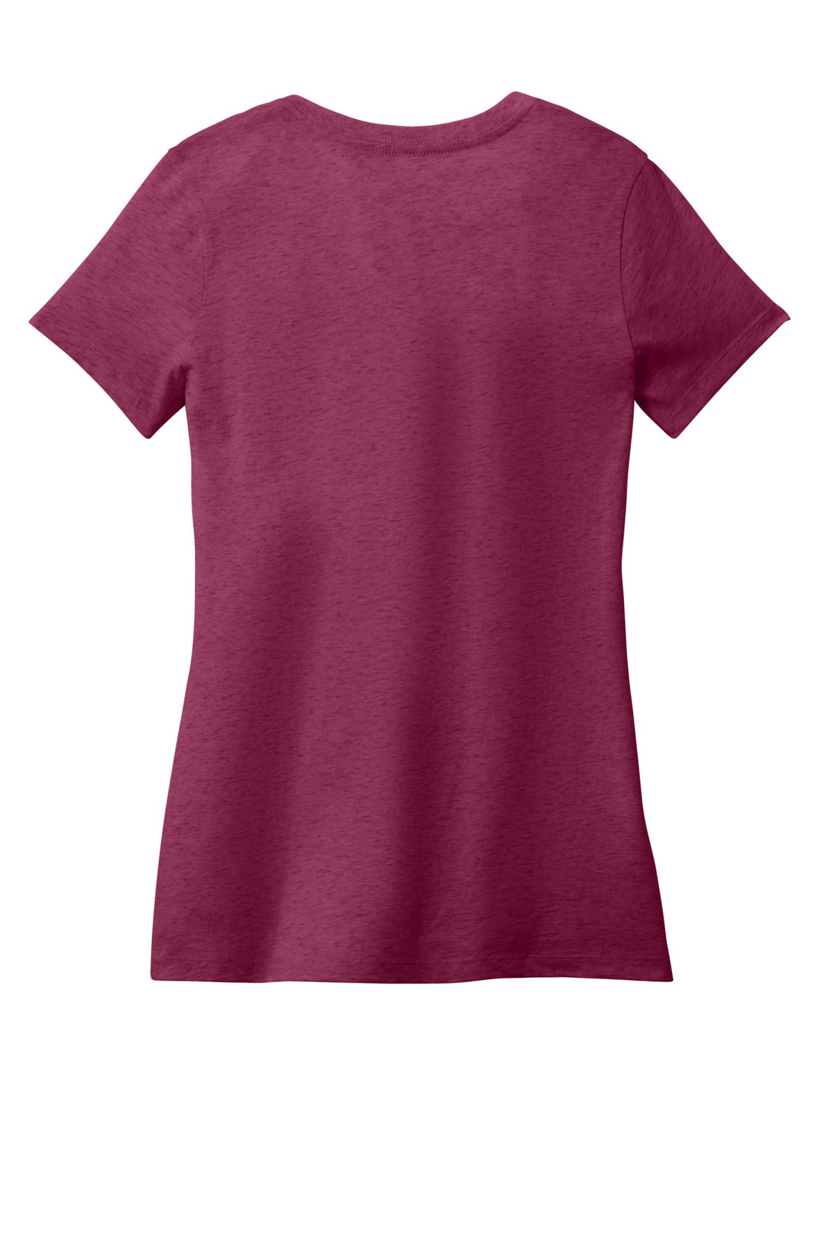 District - Women's Perfect Weight V-Neck Tee - Heathered Loganberry