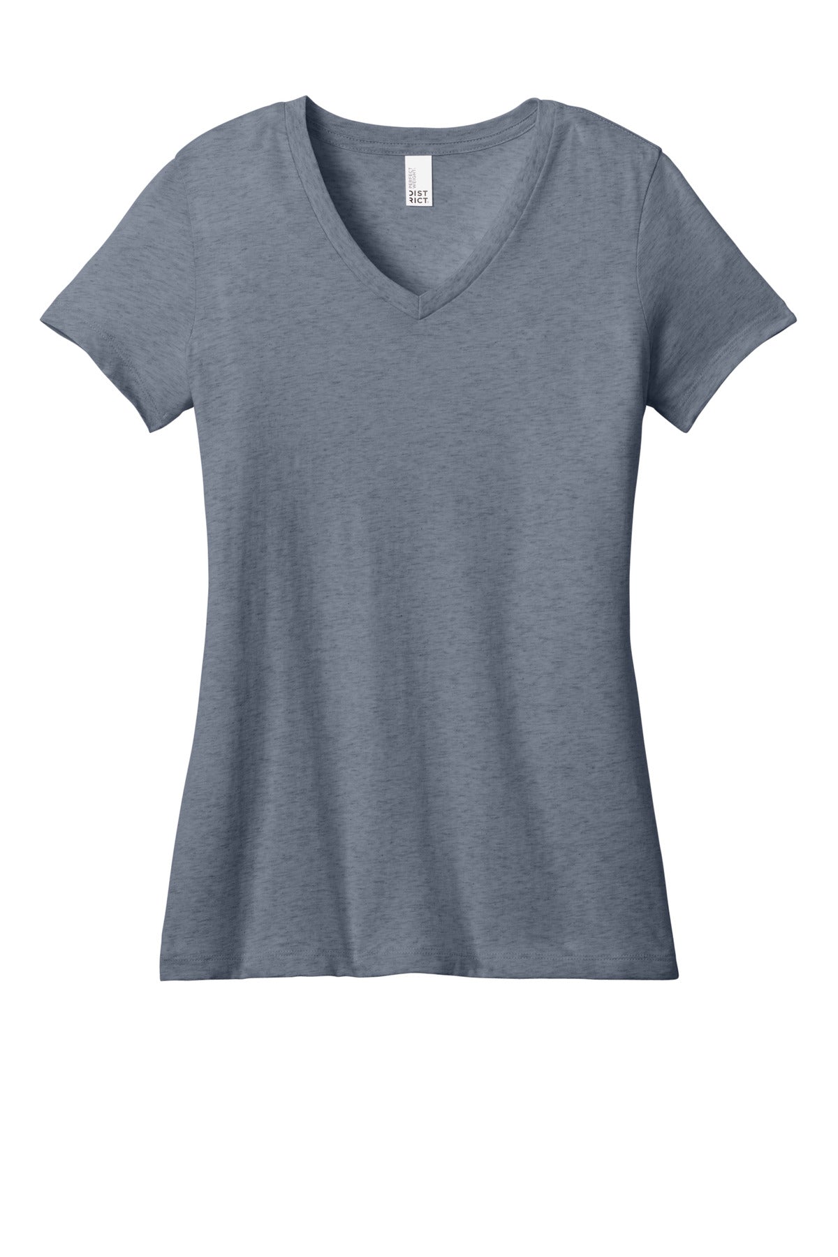 District - Women's Perfect Weight V-Neck Tee - Heathered Navy