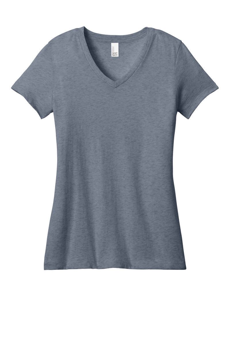 District - Women's Perfect Weight V-Neck Tee - Heathered Navy