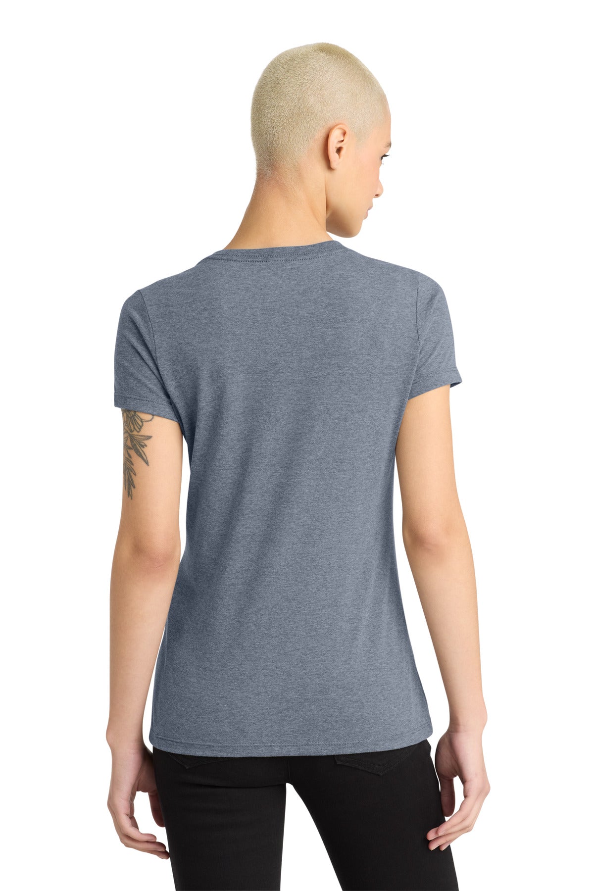 District - Women's Perfect Weight V-Neck Tee - Heathered Navy
