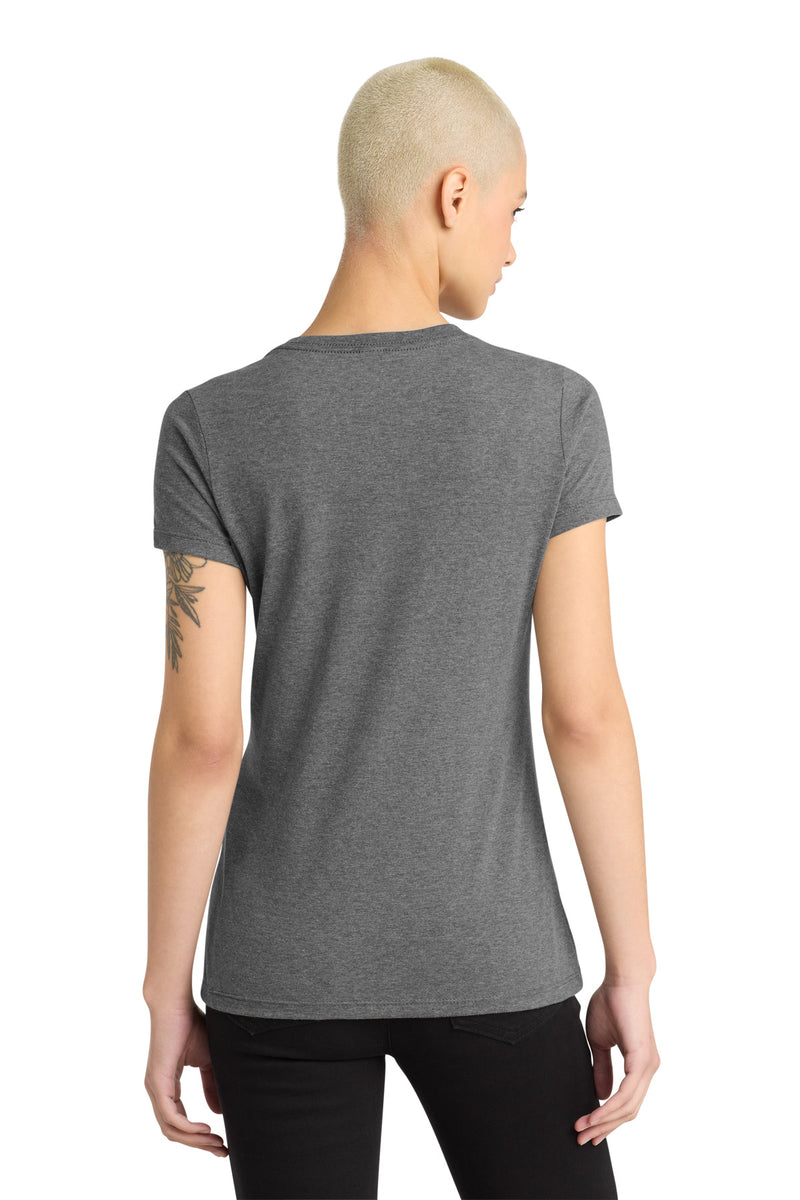 District - Women's Perfect Weight V-Neck Tee - Heathered Nickel