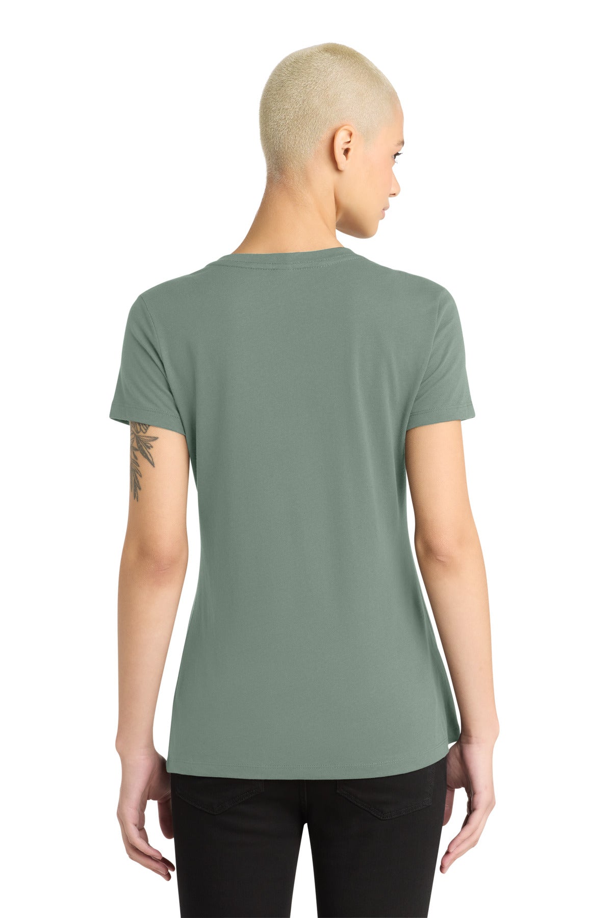 District - Women's Perfect Weight V-Neck Tee - Laurel Green