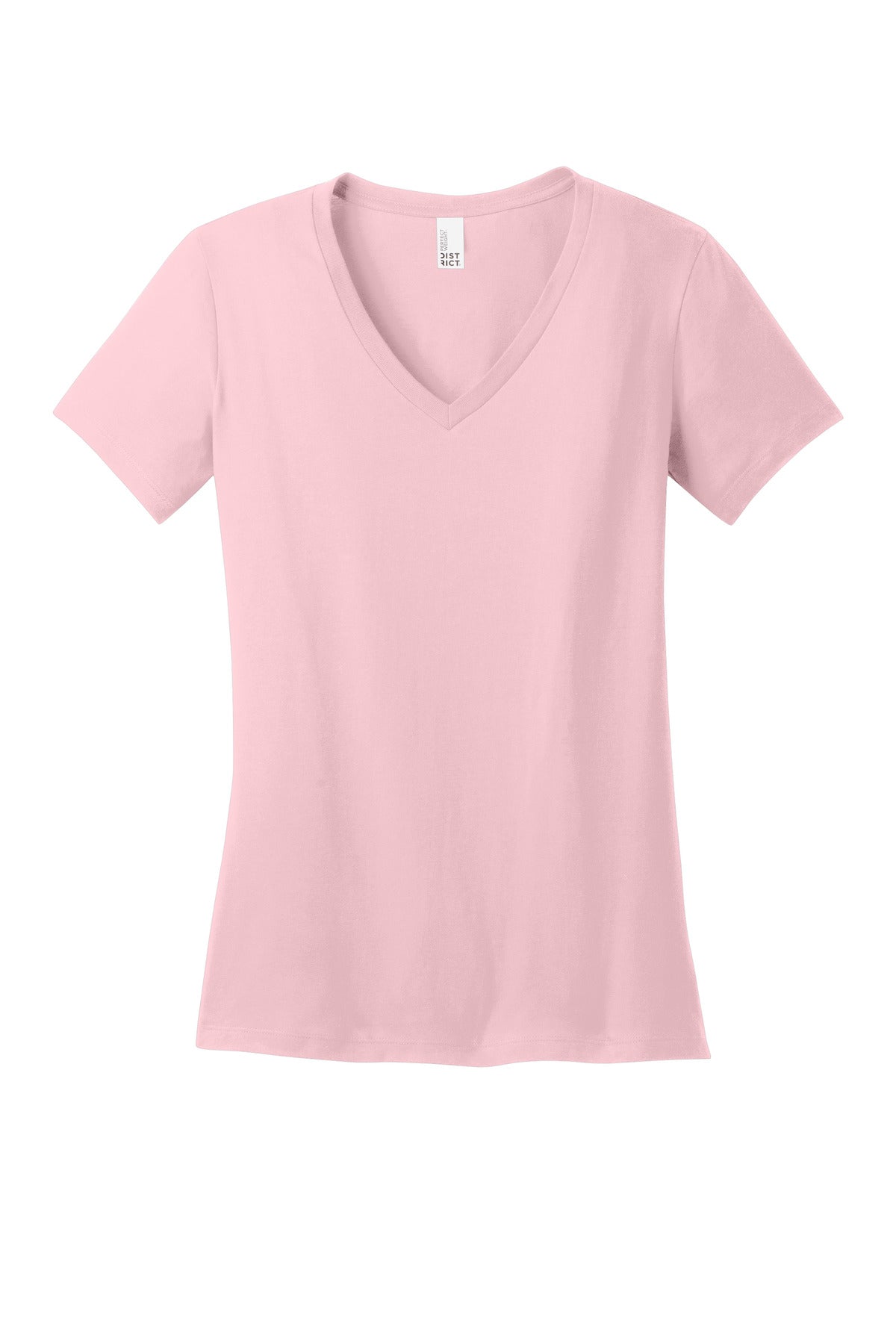 District - Women's Perfect Weight V-Neck Tee - Light Pink