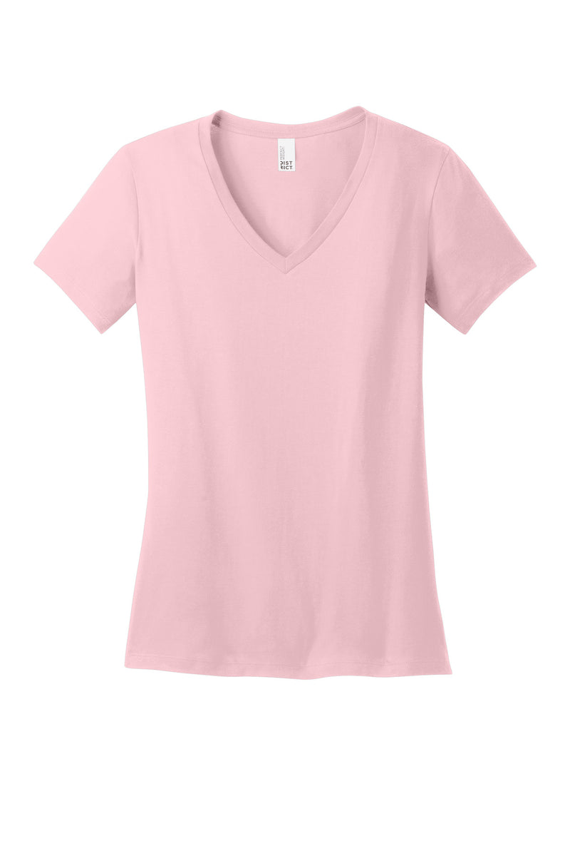 District - Women's Perfect Weight V-Neck Tee - Light Pink