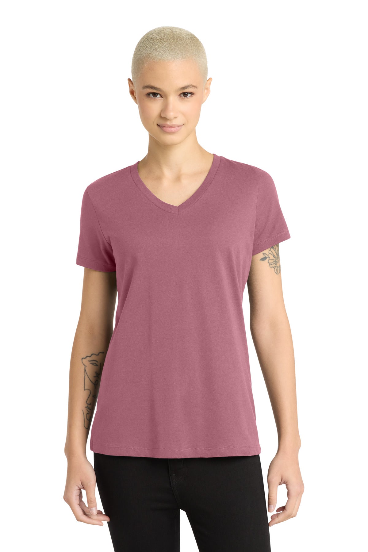 District - Women's Perfect Weight V-Neck Tee - Orchid Haze